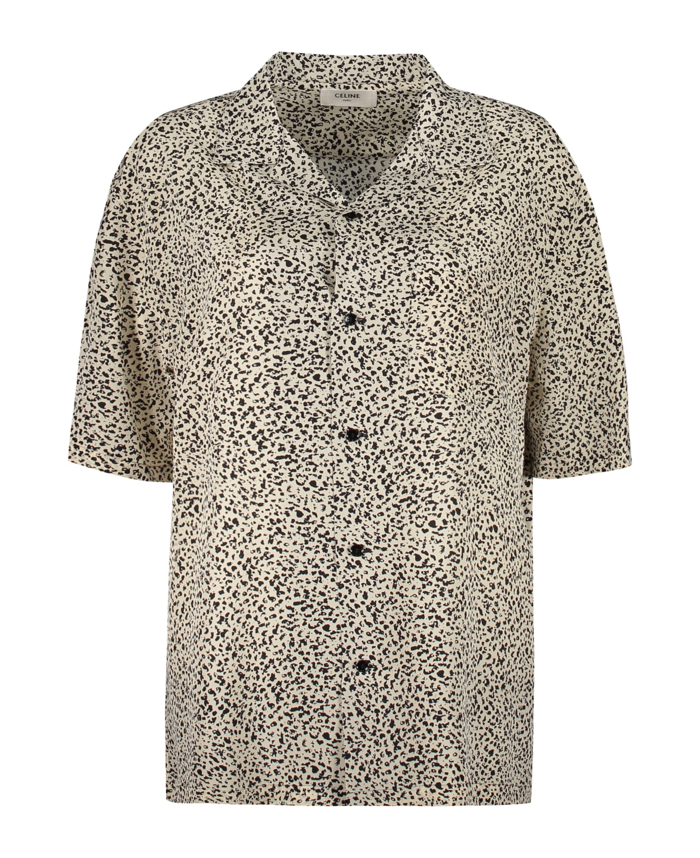 Celine Printed Silk Shirt - Ivory