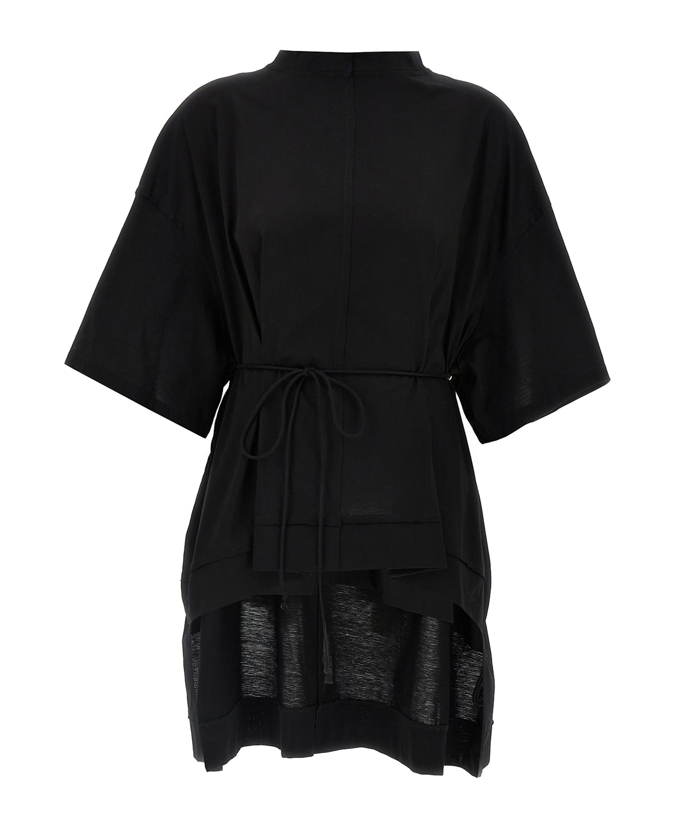 Di.La3 Pari
 Asymmetric T-shirt - Black  