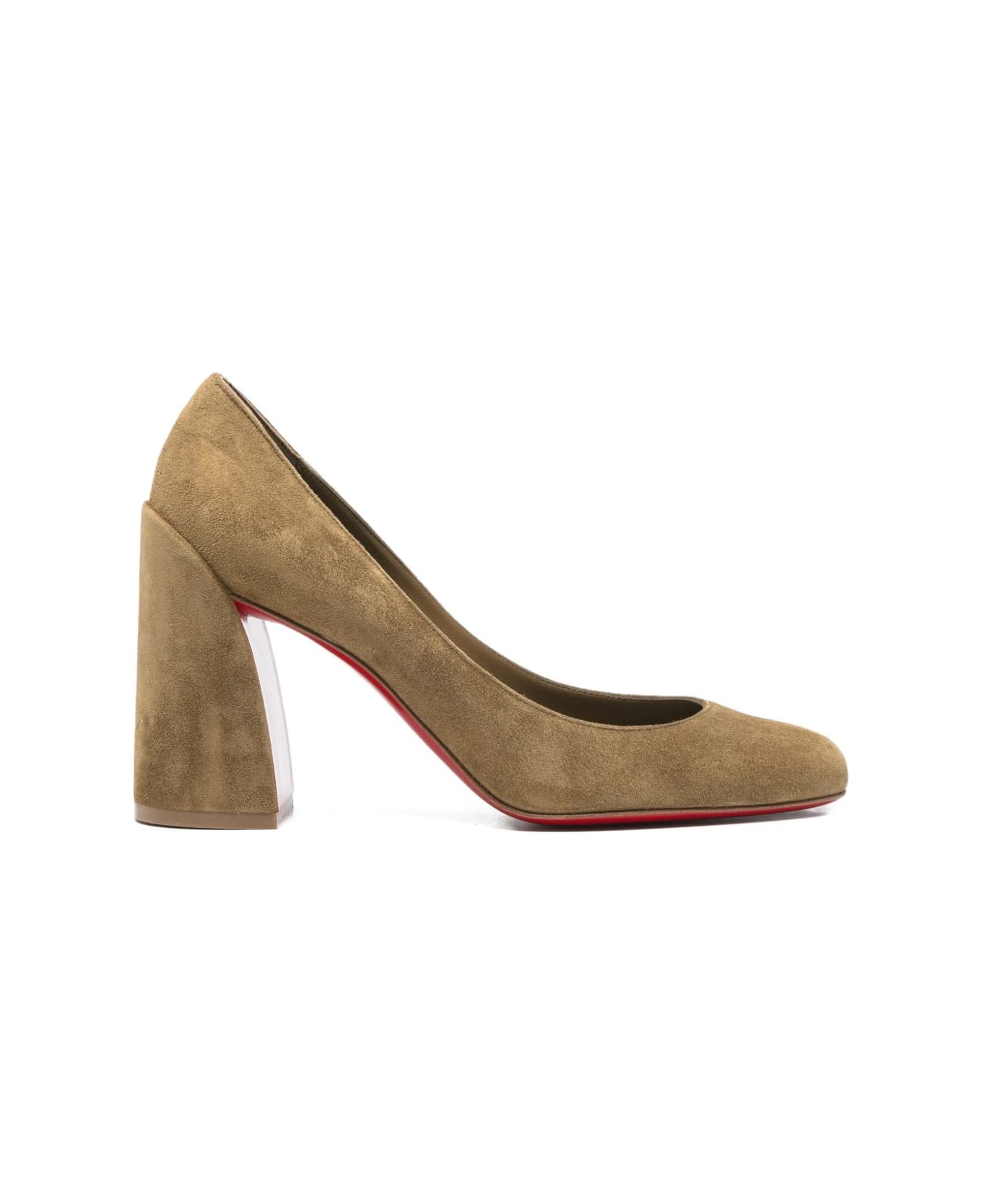 Christian Louboutin Miss Sab Suede Leather Pumps - Brown