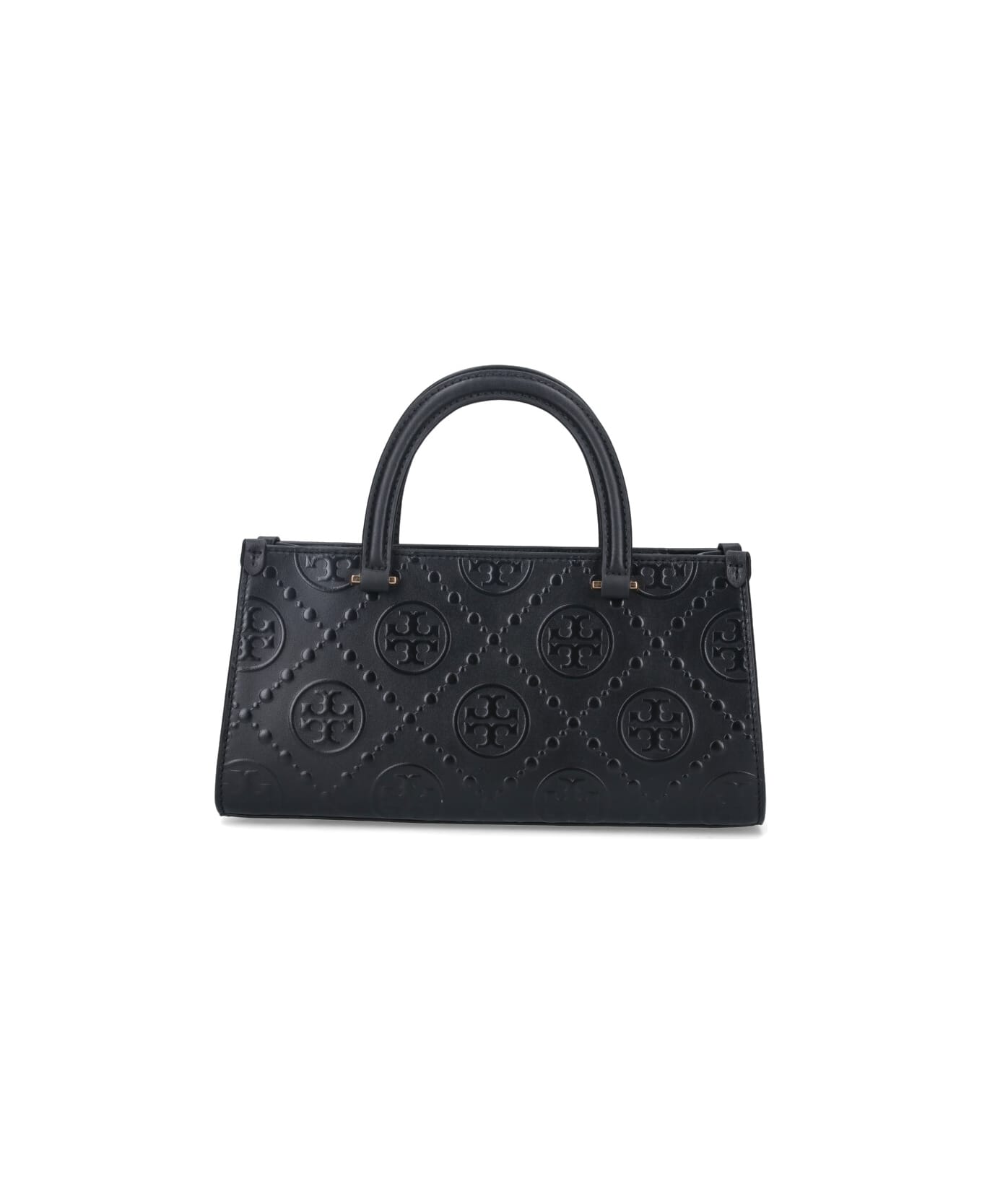 Tory Burch 
t Monogram
 Rectangular Tote Bag - Black