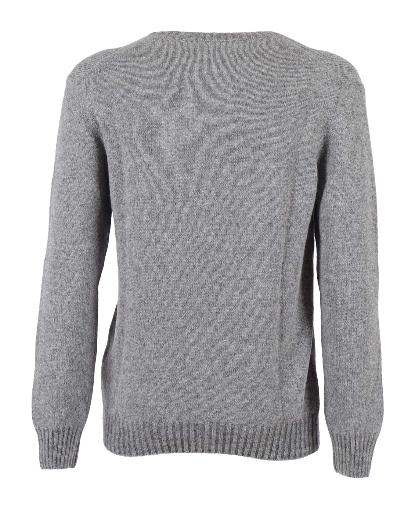 Settefili Cashmere Alpaca Vanis 2 F Crew Neck Sweater - GREY