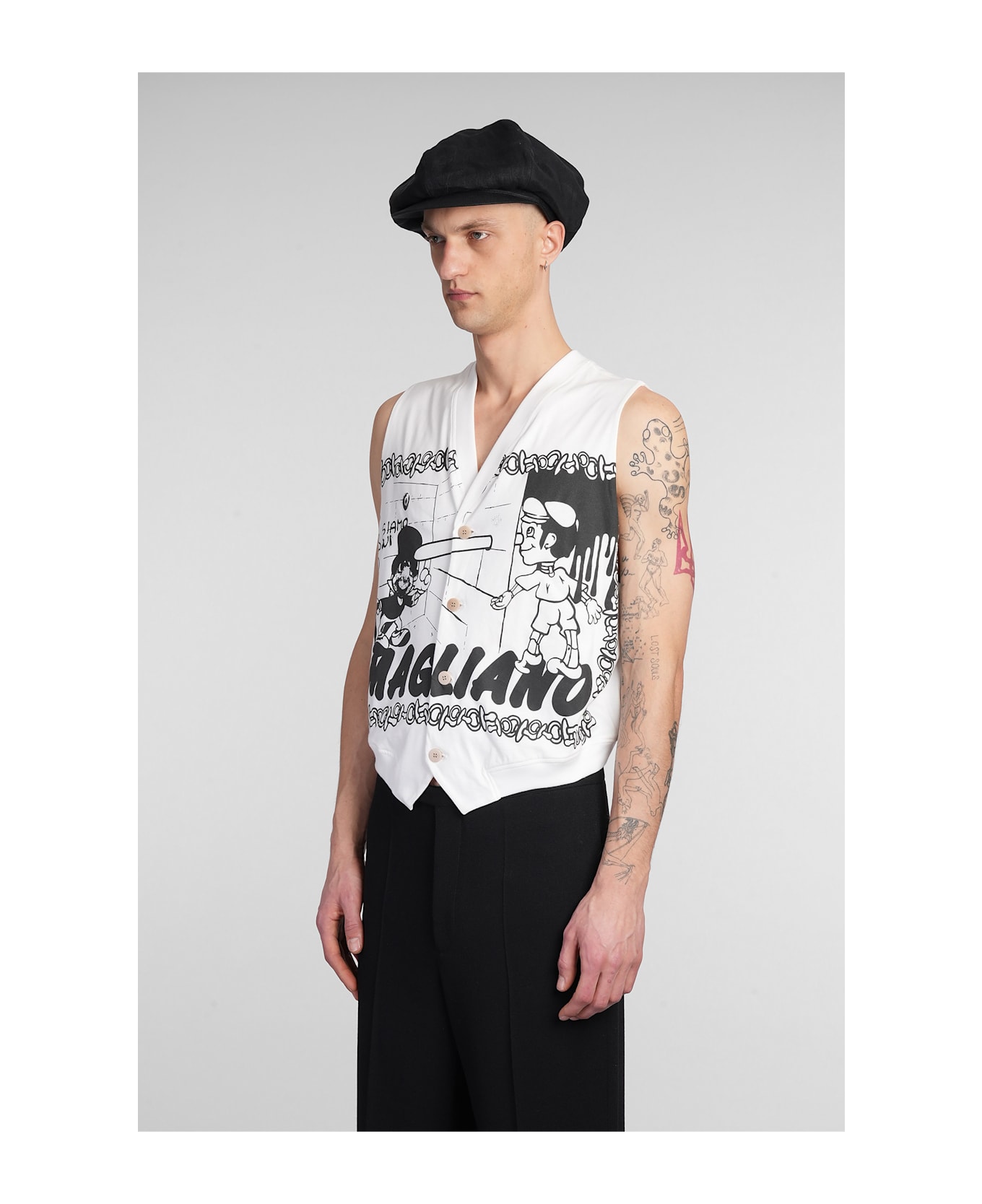 Magliano Vest In White Cotton - white