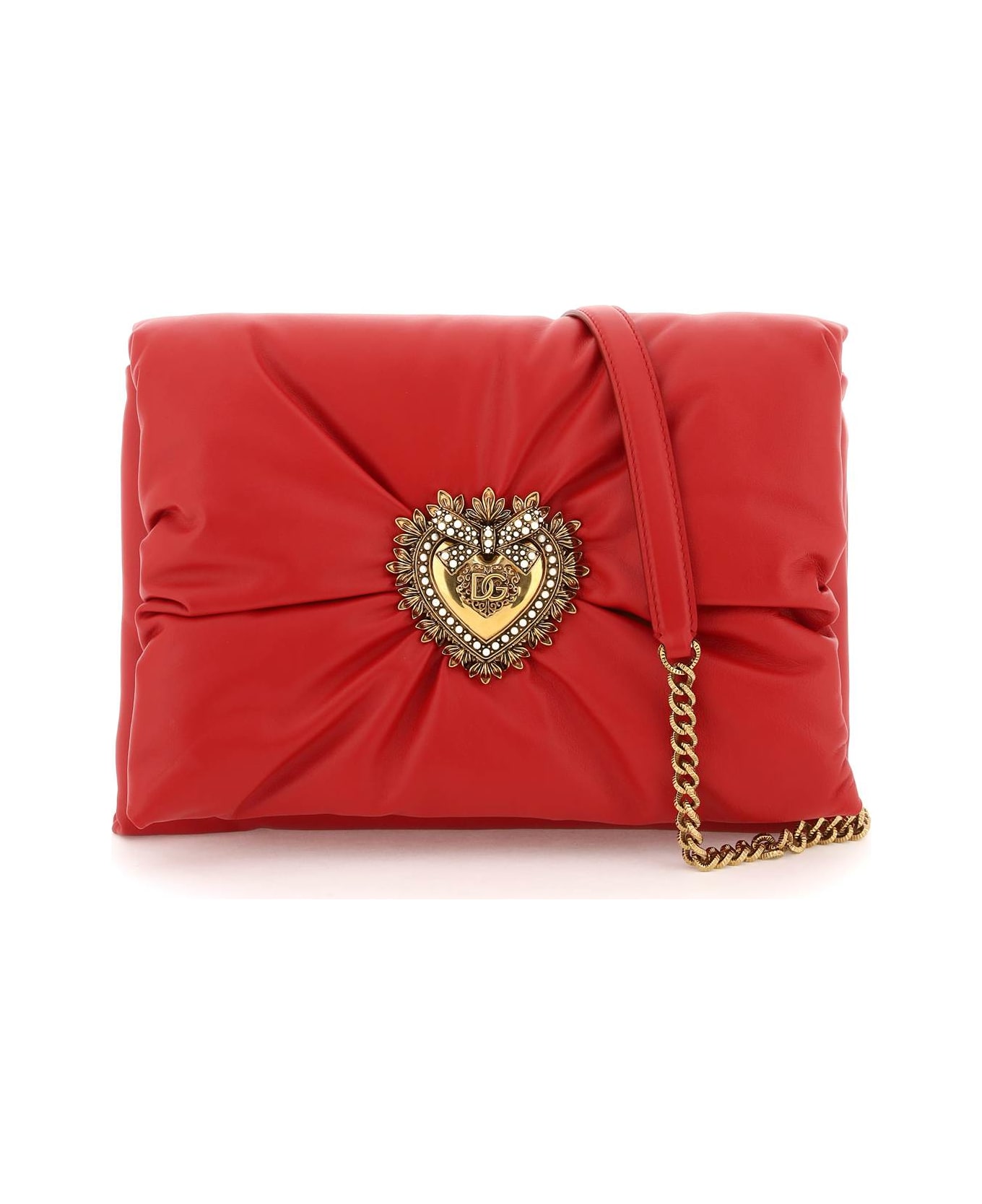Dolce & Gabbana 'devotion' Soft Crossbody Bag - ROSSO INTENSO (Red)