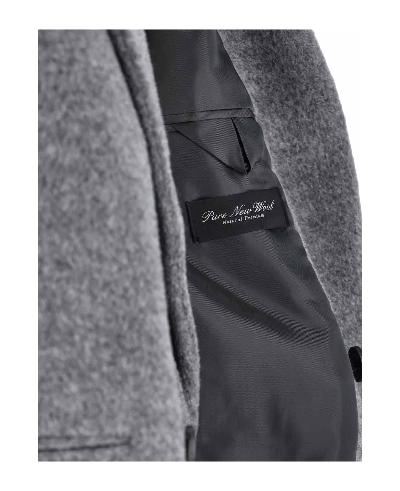 Dunst Single-breasted Coat - Gray