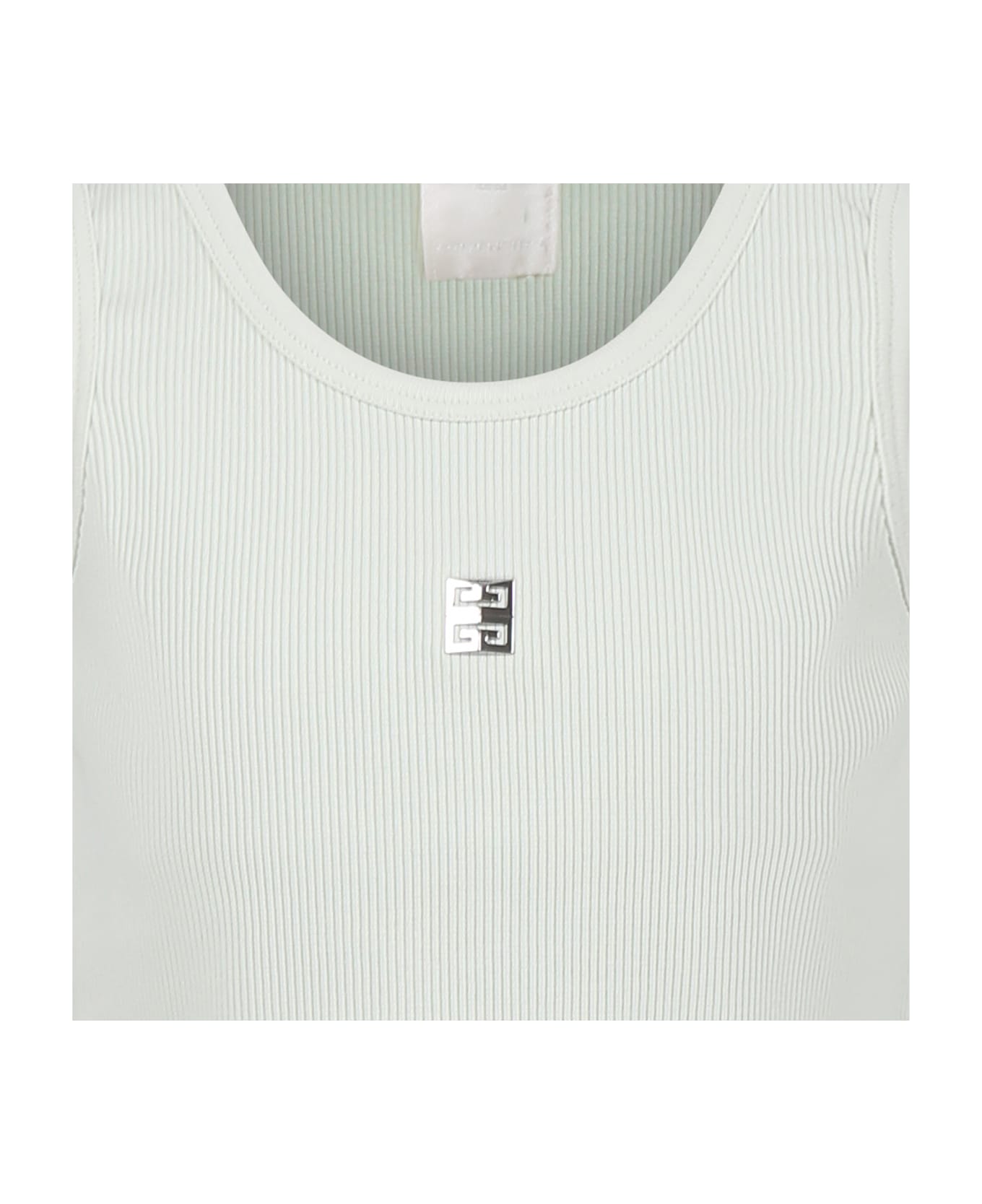 Givenchy Green Dress For Girl With Logo - Green