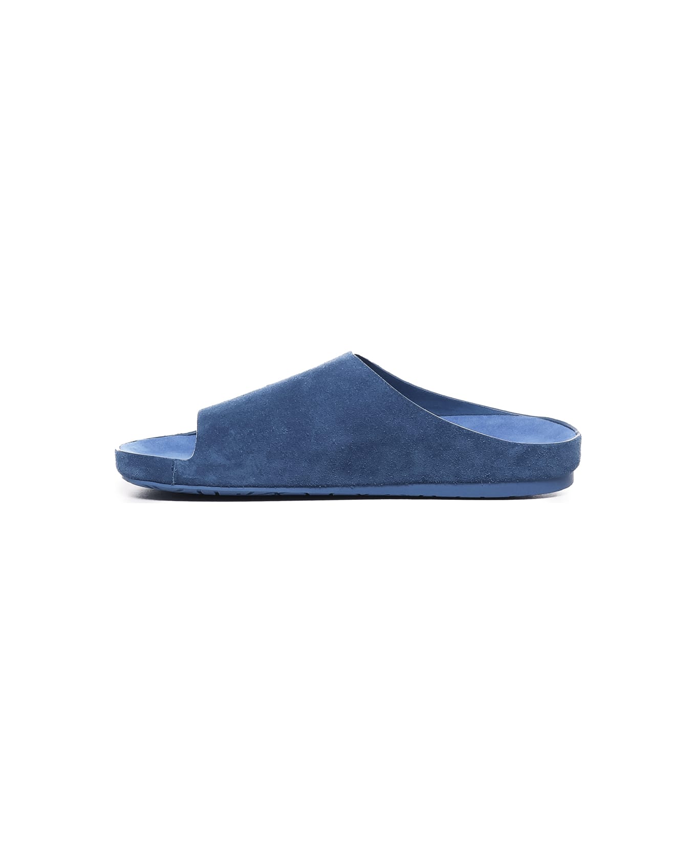 Loewe Lago Sandals In Suede - LAGOON BLUE