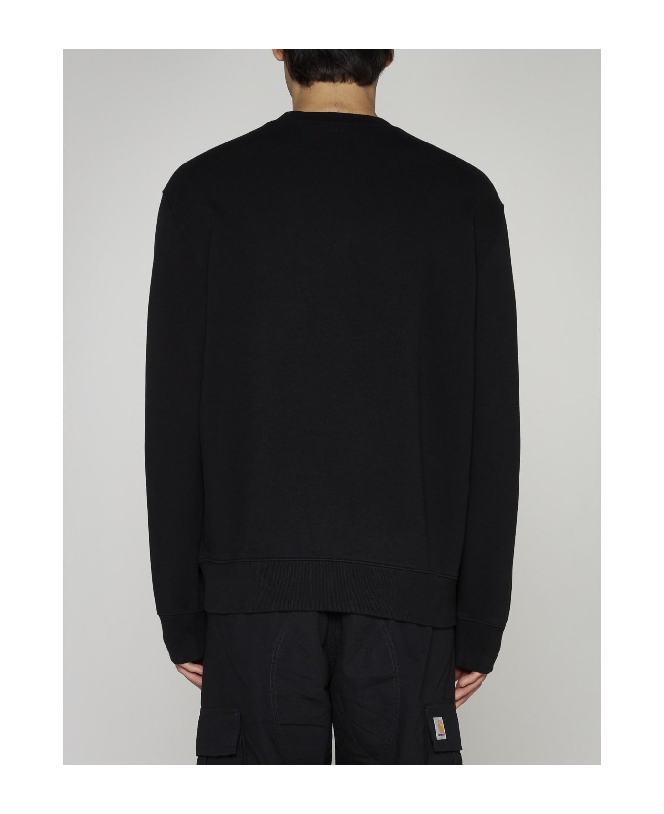 Carhartt Chest Pocket Cotton Sweatshirt - Black