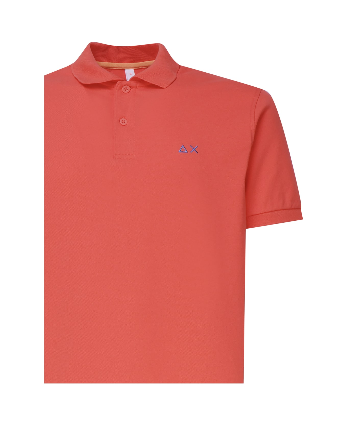 Sun 68 Polo T-shirt In Cotton - Lampone