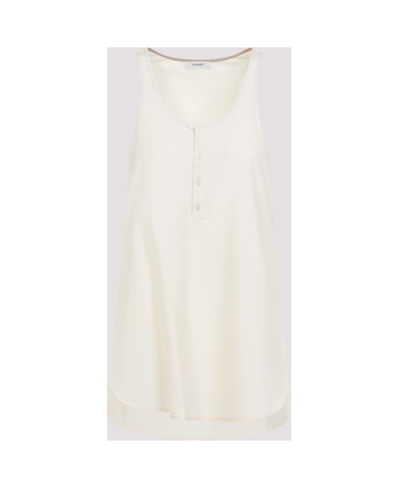 Lemaire Bias Cut Tank Top - Creamy White
