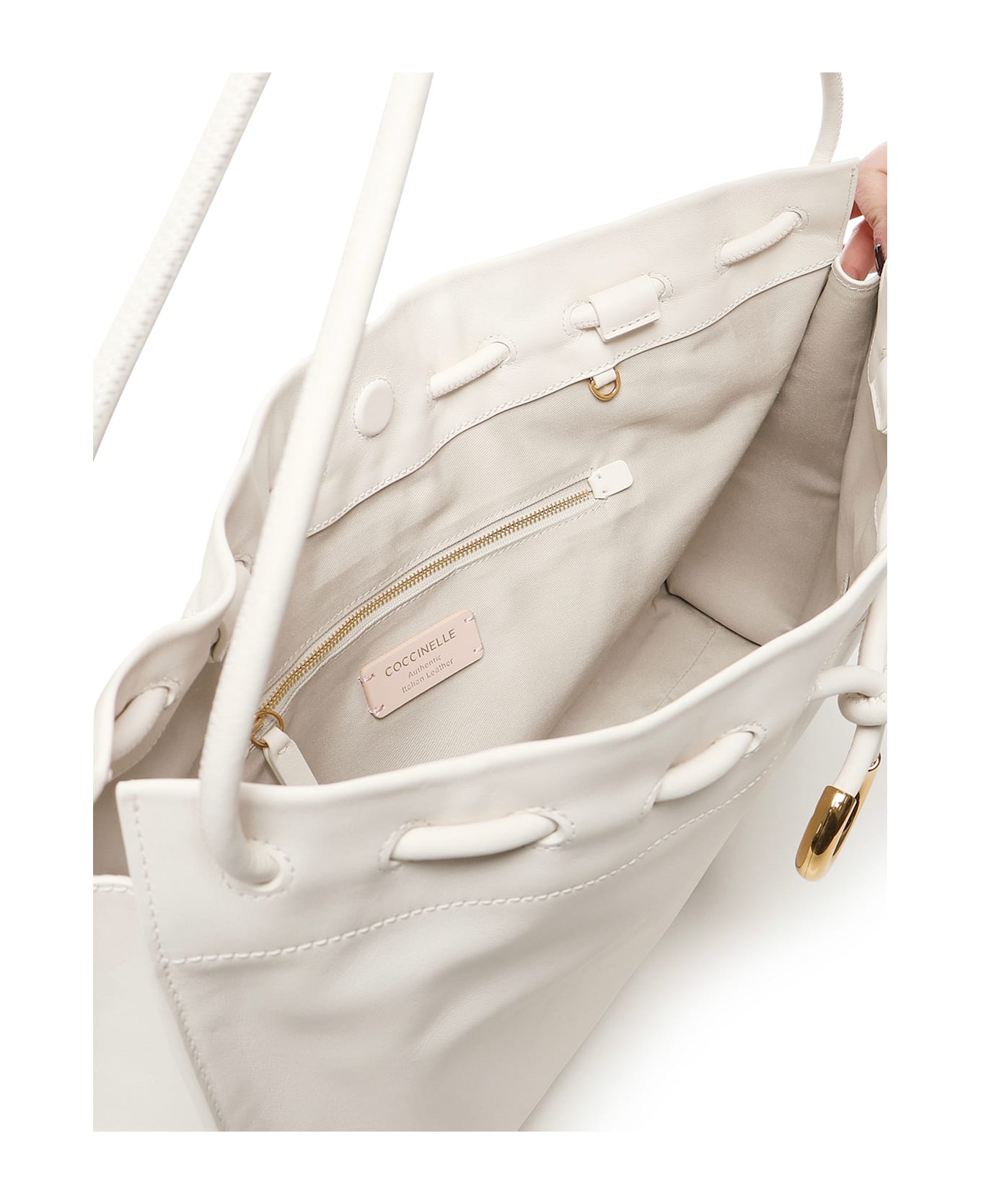 Coccinelle Isabela Leather Bag - White