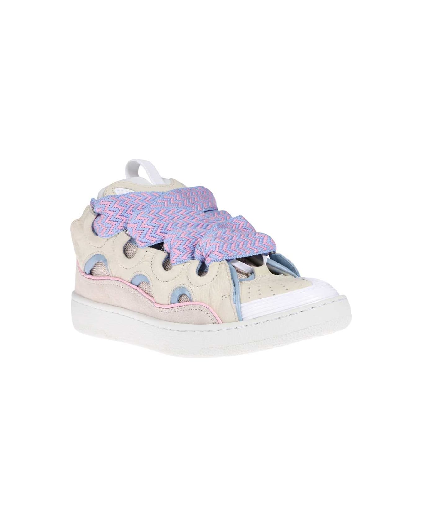 Lanvin Leather Sneakers - Ivory