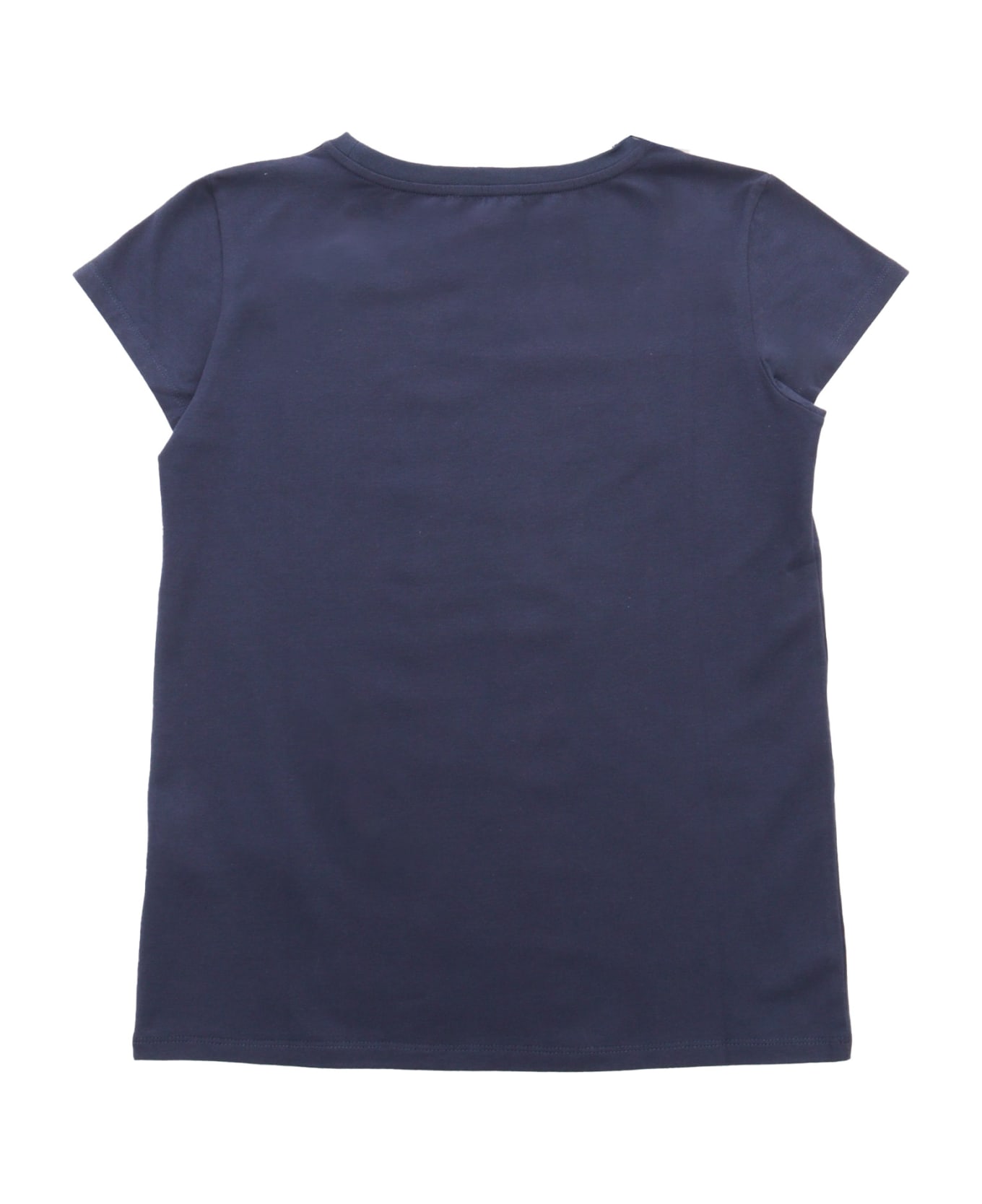 Balmain Blue T-shirt With Logo - BLUE
