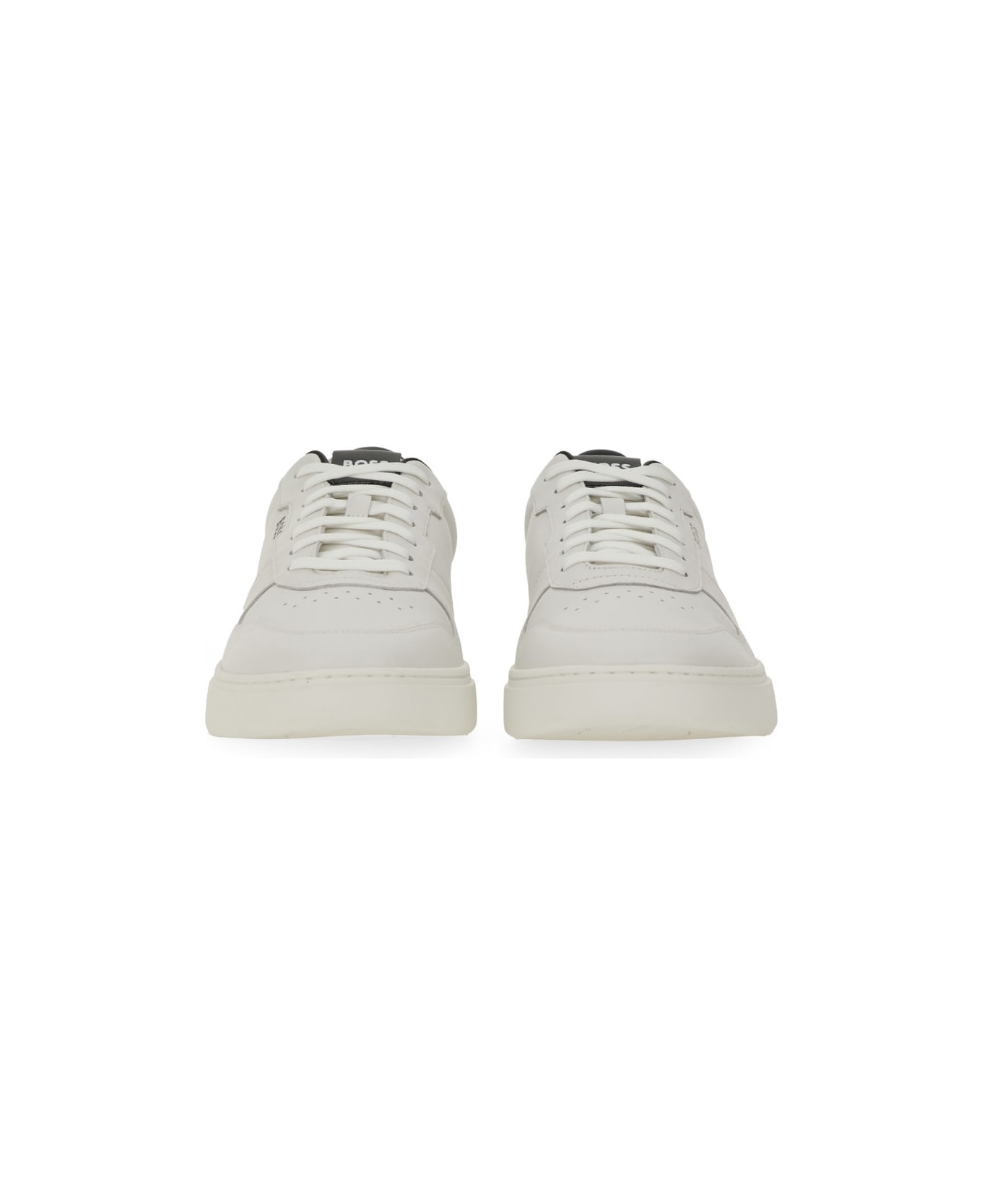 Hugo Boss Leather Sneaker - WHITE