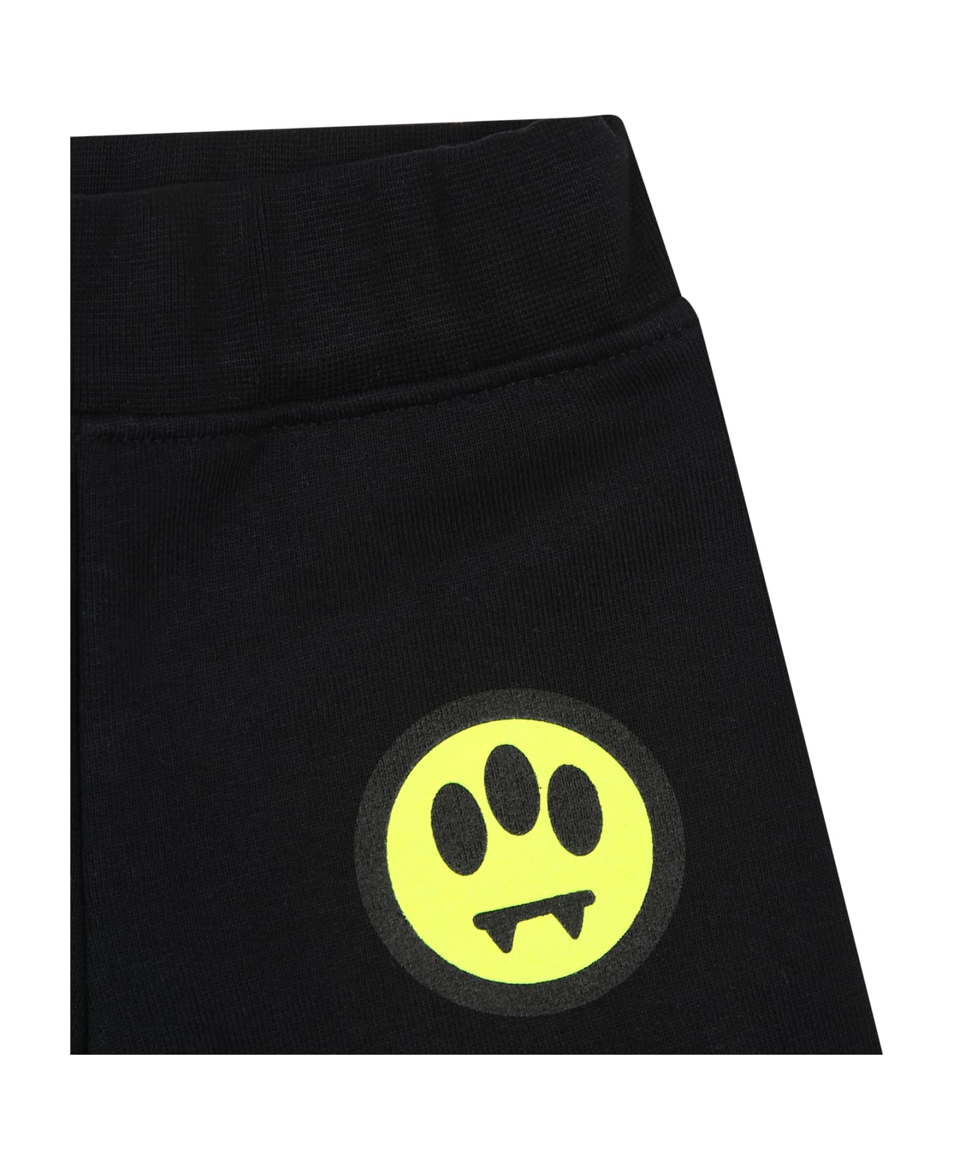 Barrow Black Trousers For Baby Boy With Logo - Black