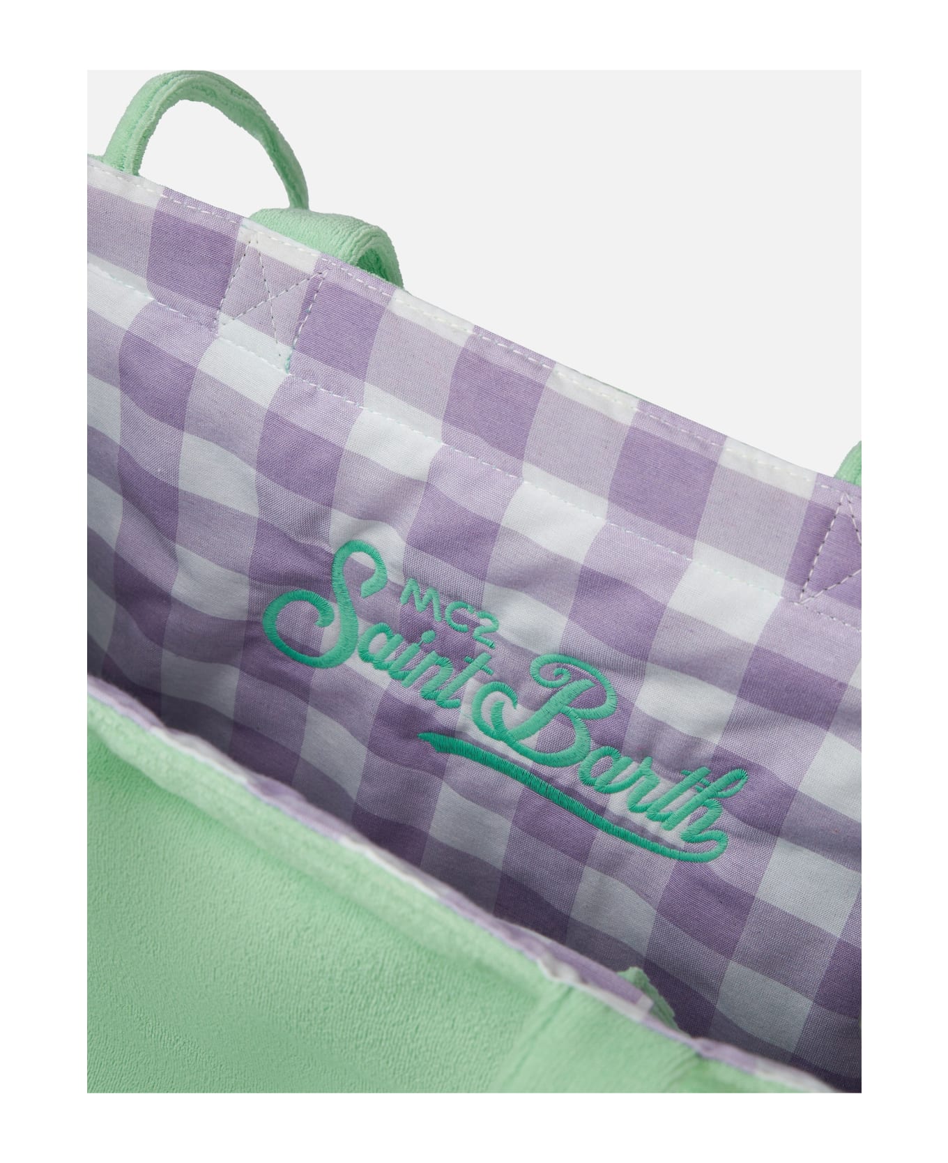 MC2 Saint Barth Terry And Cotton Beach Tote Double Bag - GREEN