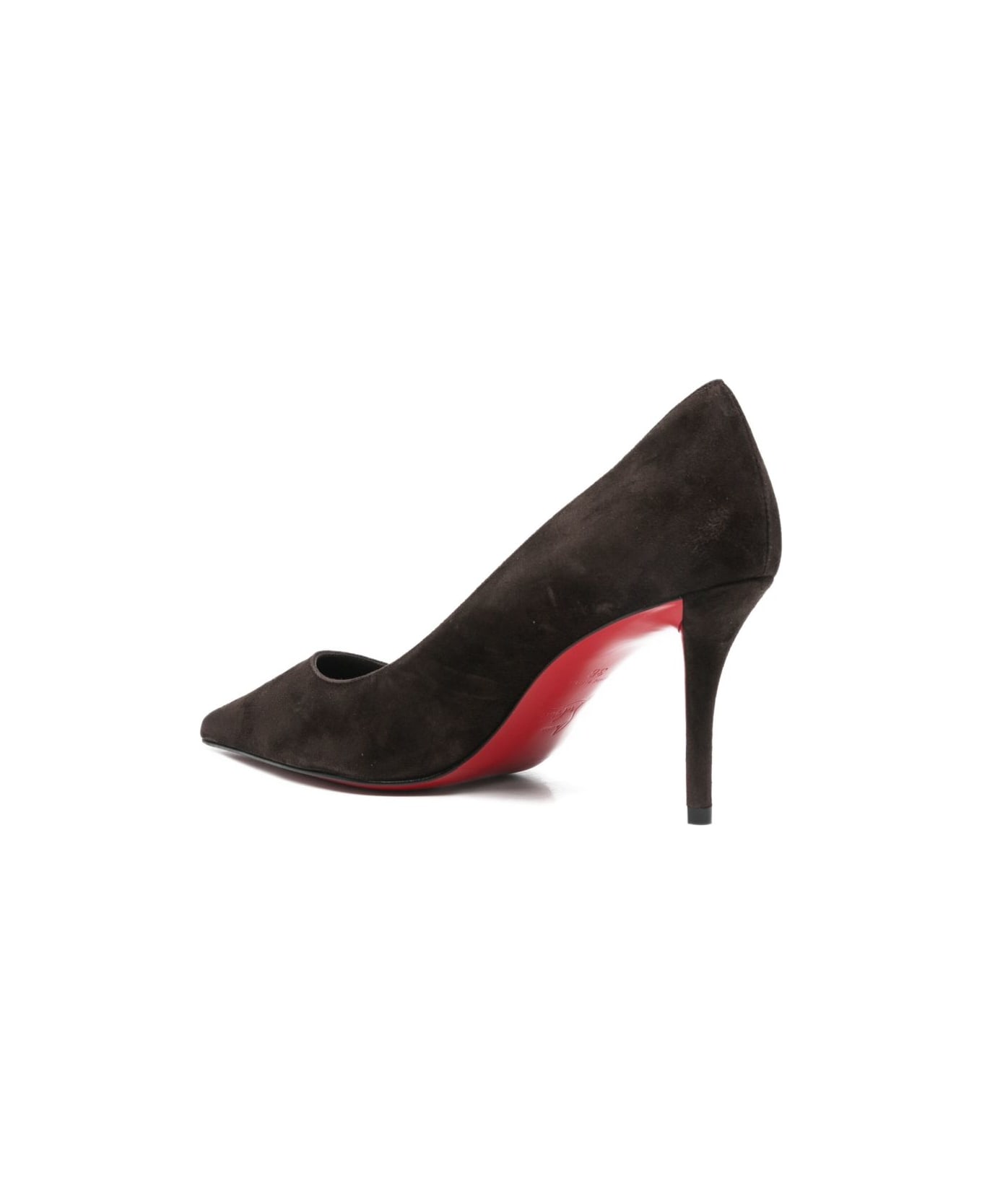 Christian Louboutin Miss Z Leather Pumps - Marrone scuro