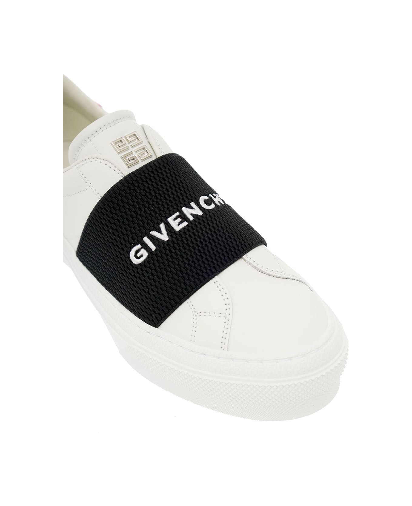 Givenchy Sneakers In White Leather - White Black Pink スニーカー