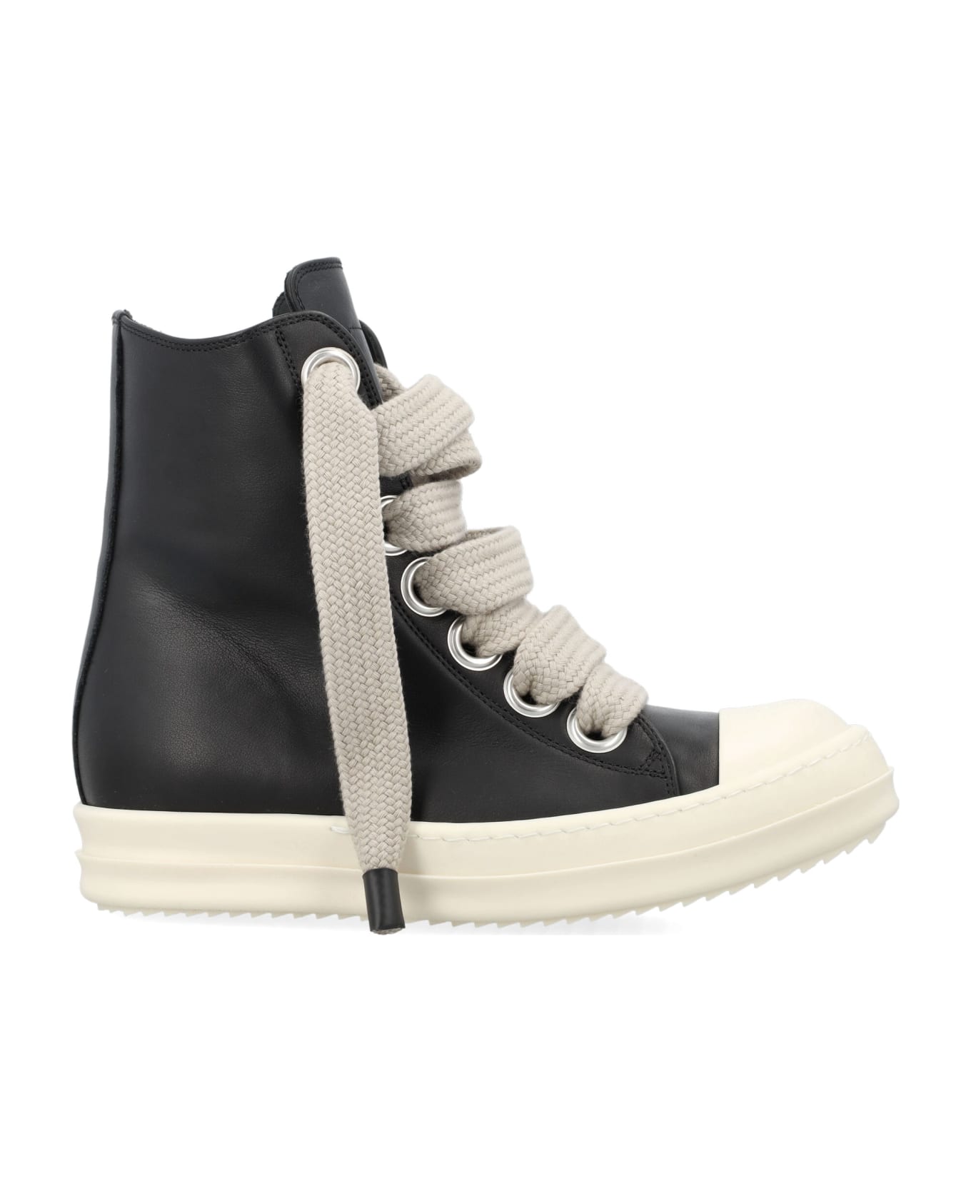 Rick Owens Jumbo Lace Woman Sneakers - BLACK PEARL MILK MILK