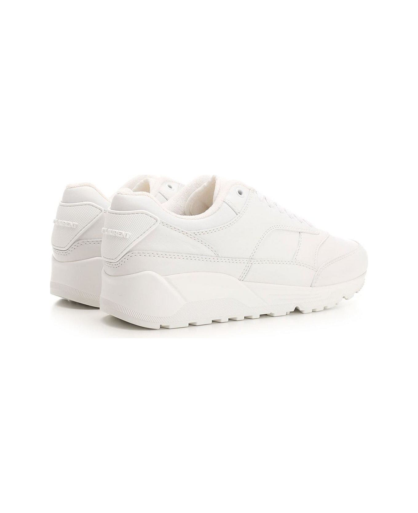 Saint Laurent Bump Lace-up Sneakers - White