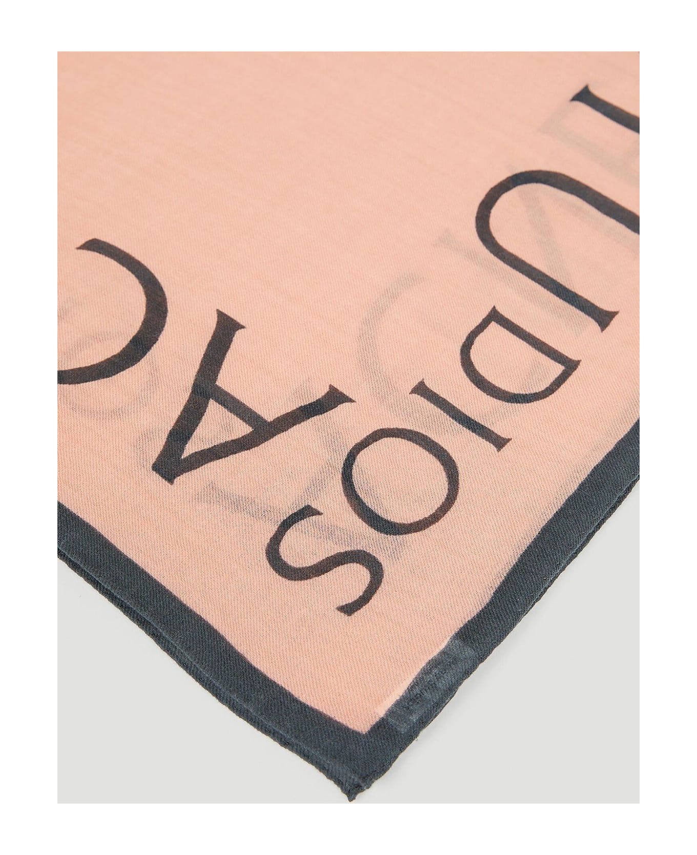 Acne Studios Logo Printed Square-shaped Scarf - Pink