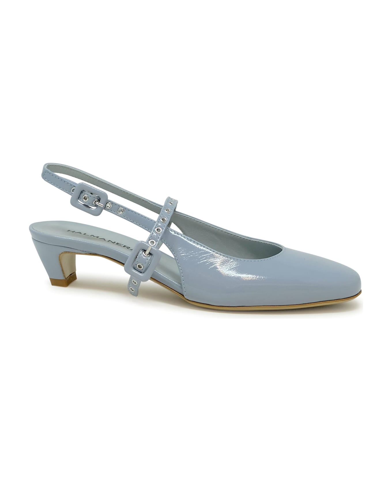 Halmanera Brezza Patent Leather Glaze Sandals - LIGHT BLUE