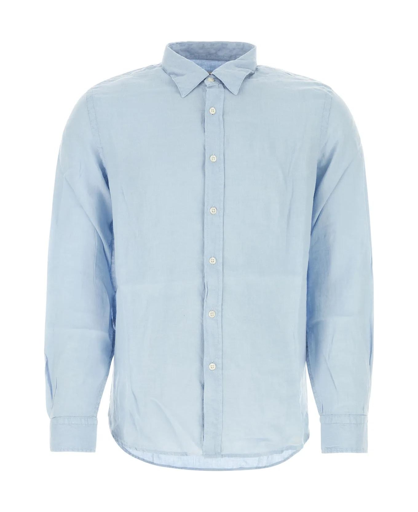 Woolrich Light-blue Linen Shirt - Azzurro