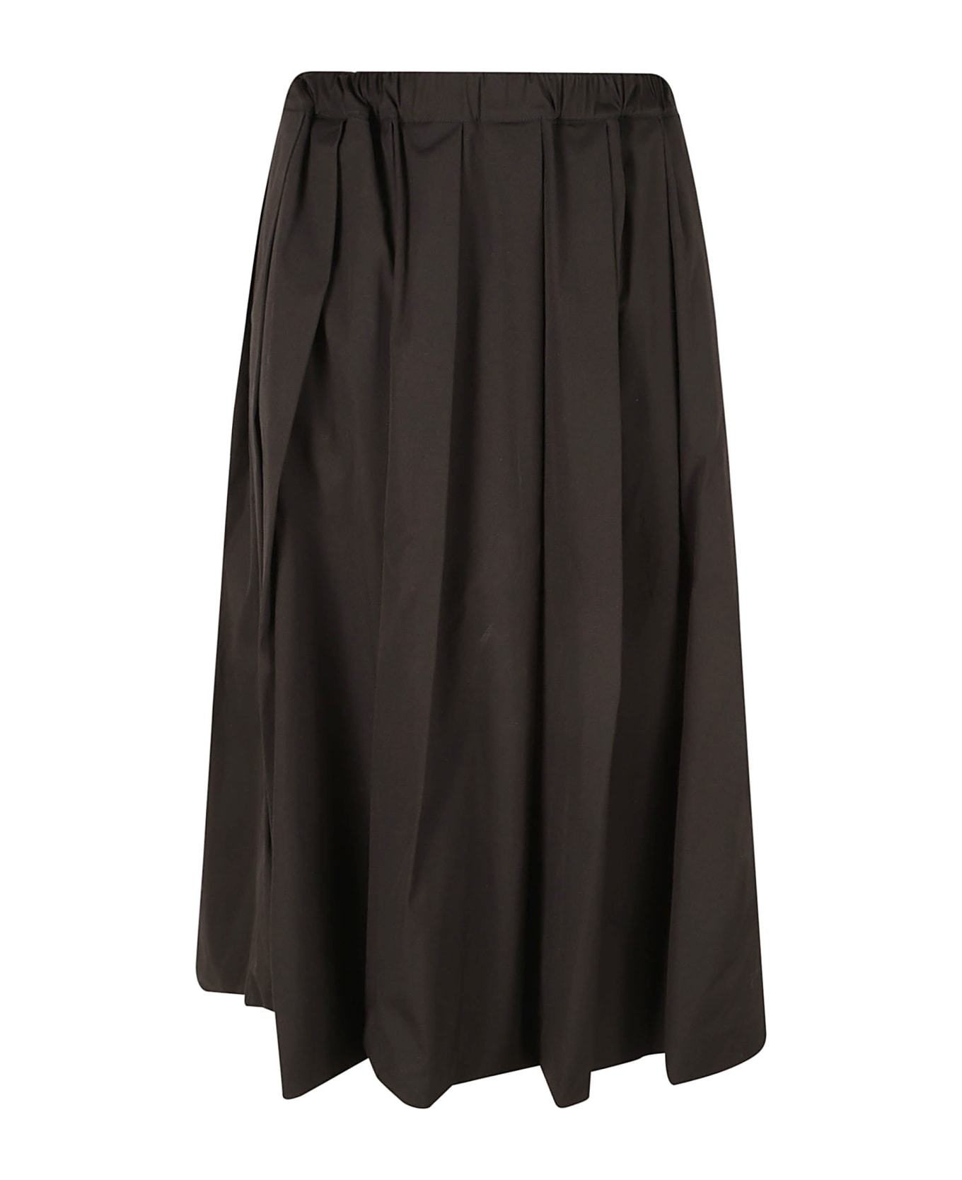 Fabiana Filippi Elastic Waist Pleated Skirt - Black