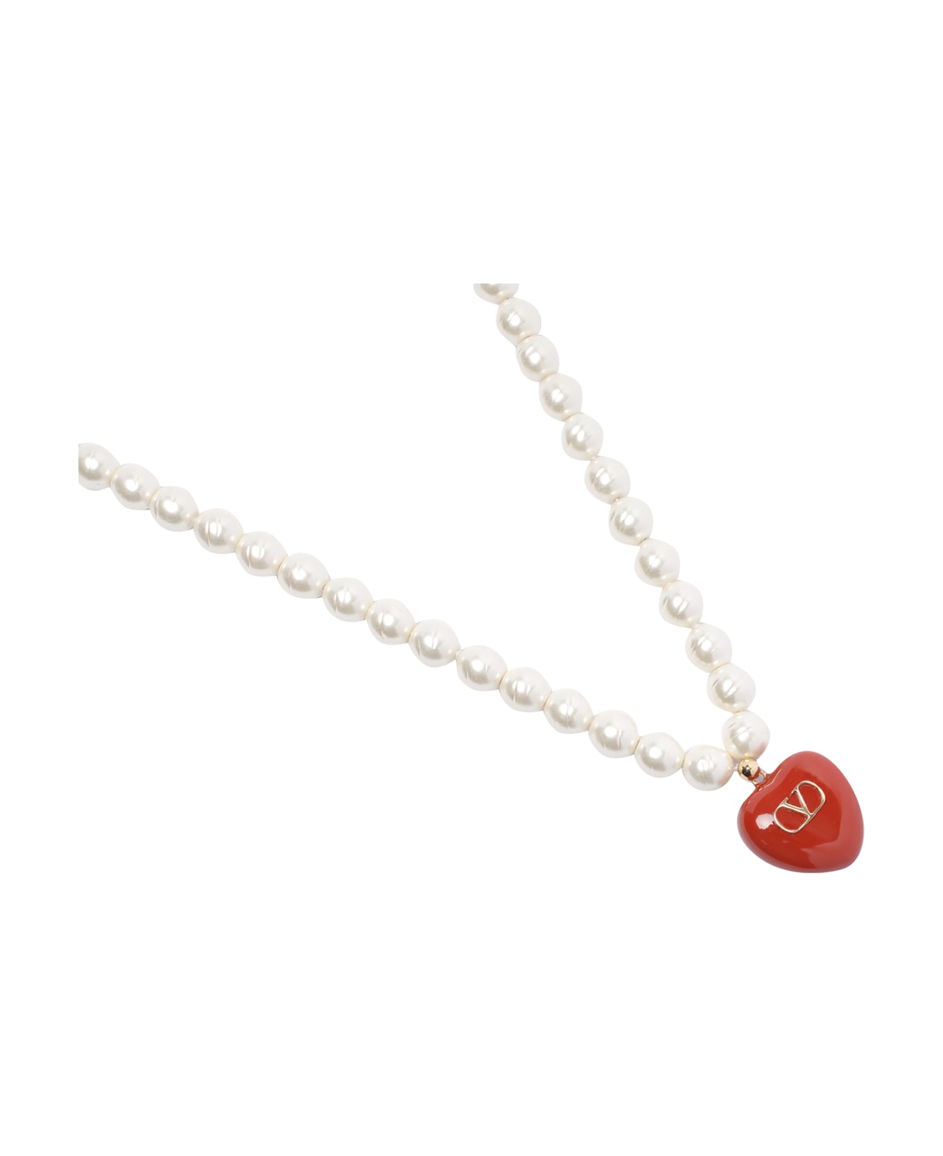 Valentino Garavani Coeur Royal Necklace - Red