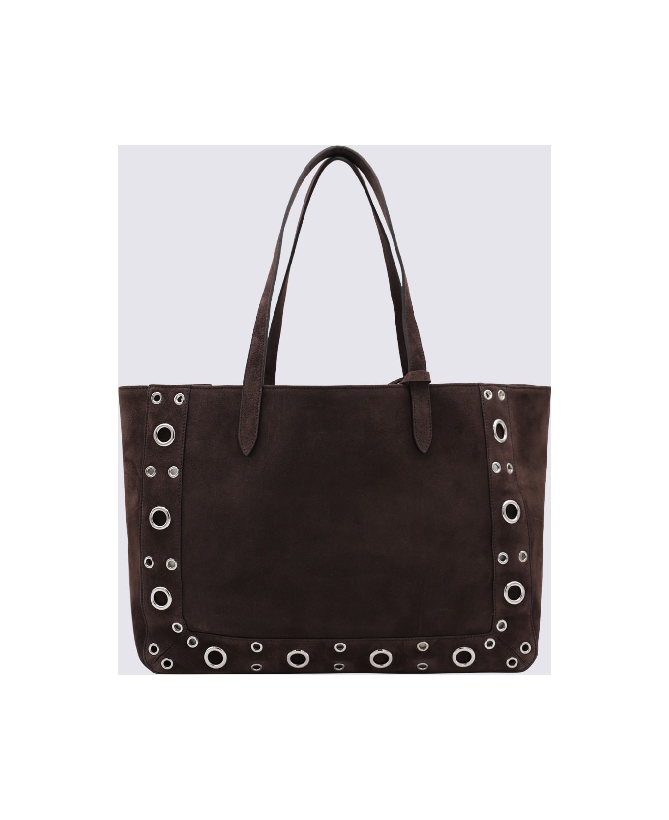 Valentino Garavani Brown Leather Totes - TOBACCO