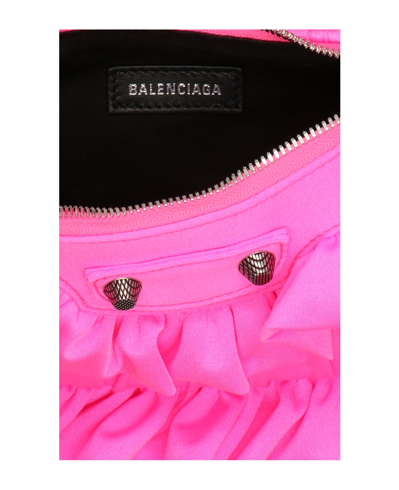 Balenciaga Le Cagole Xs Ruffle Shoulder Bag - Fuchsia