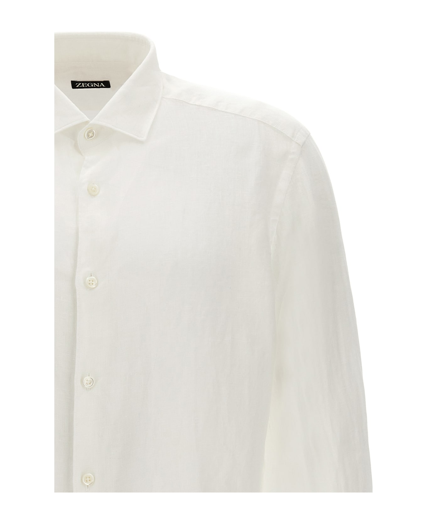 Zegna Linen Shirt - White シャツ