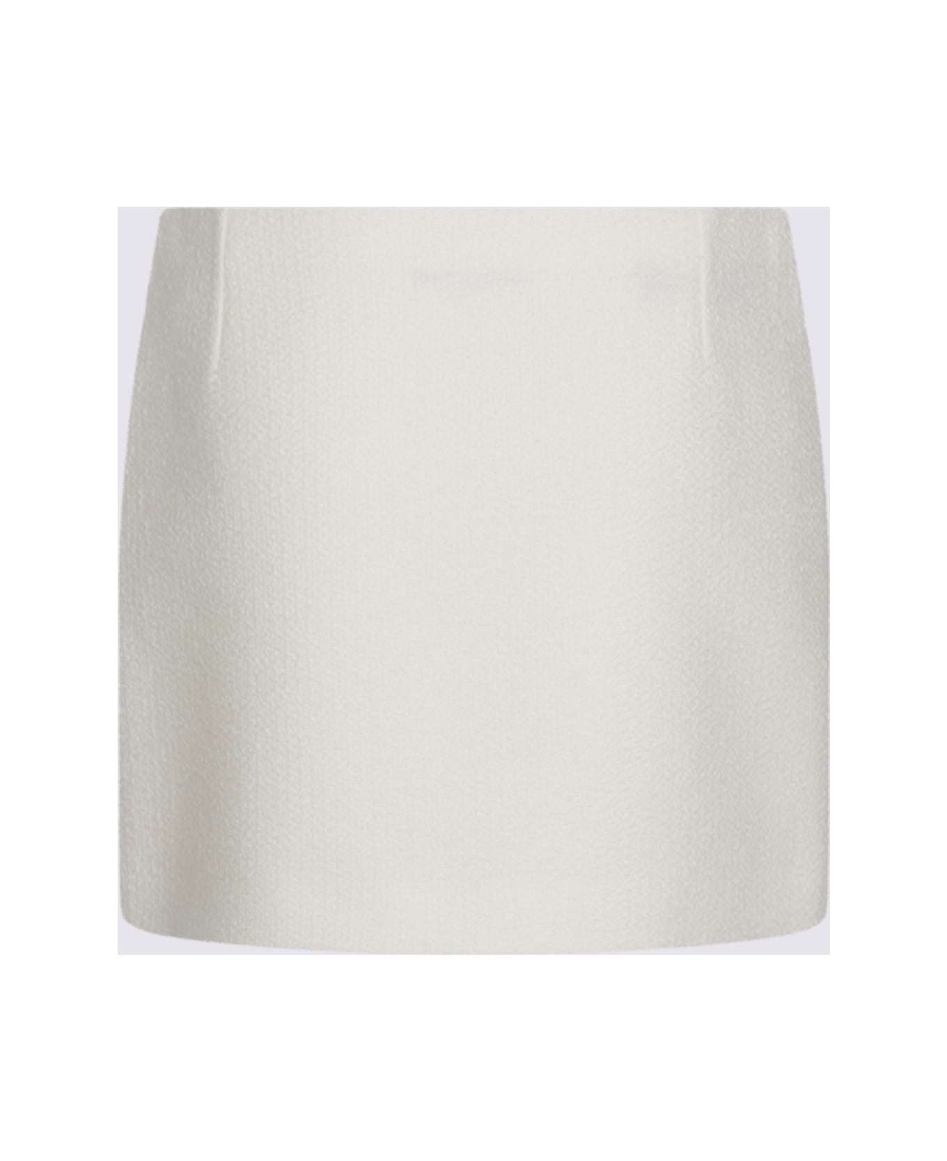 Gucci White Wool Skirt - OFF-WHITE