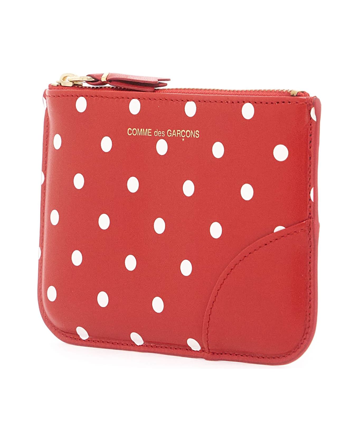 Comme des Garçons Wallet Polka Dot Patterned - RED (Red)