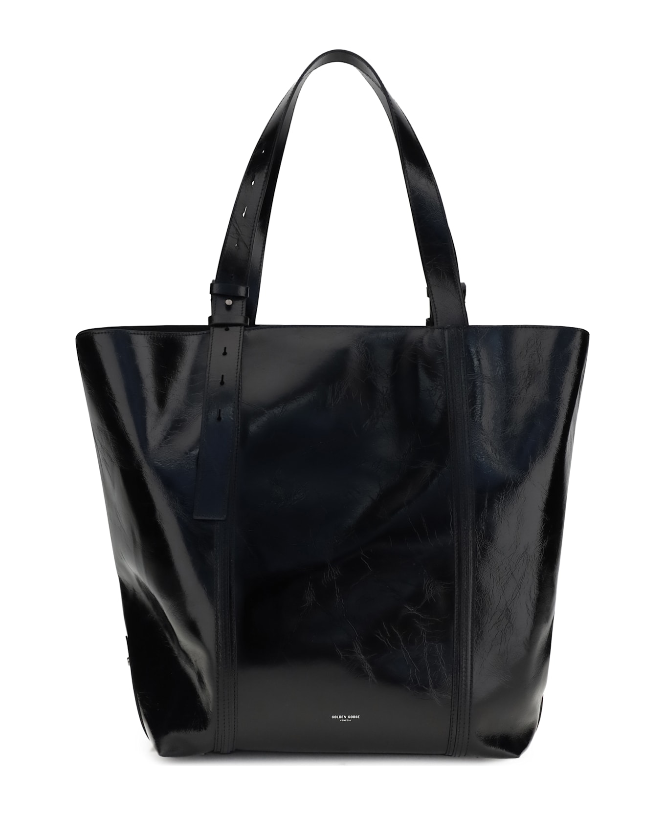 Golden Goose Glossy Leather Tote Bag