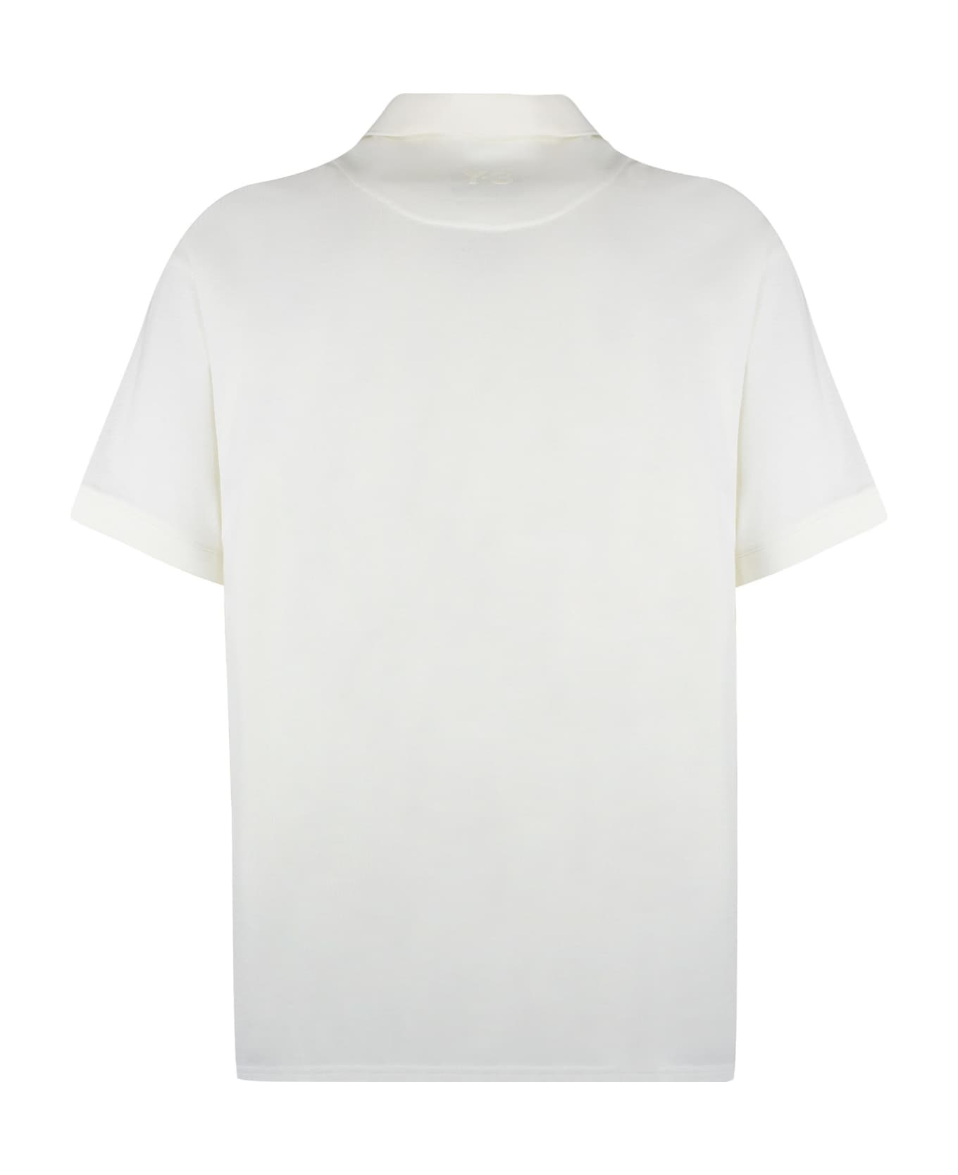 Y-3 Cotton-piqué Polo Shirt - Ivory シャツ