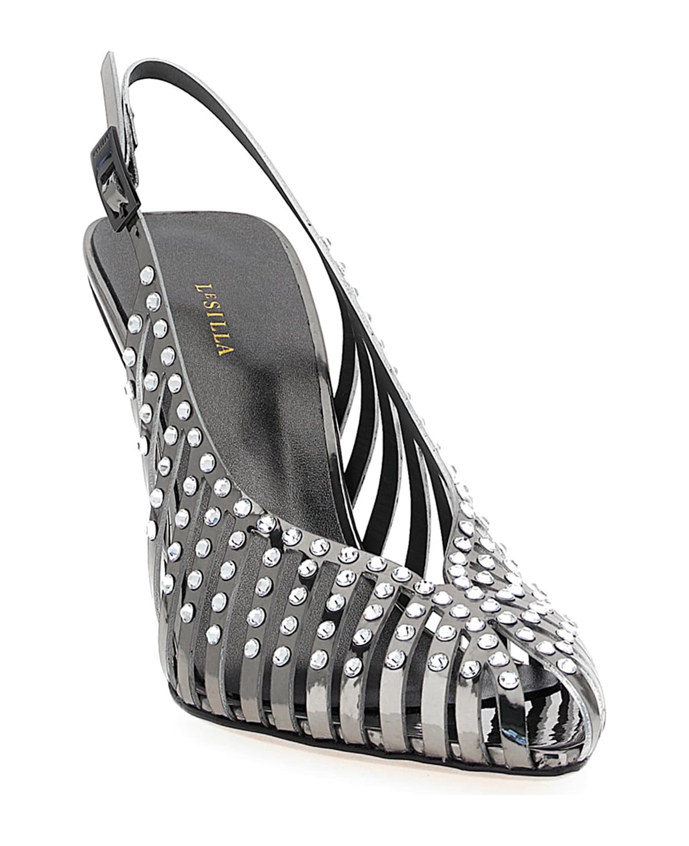 Le Silla 
cage
 Slingback - Silver