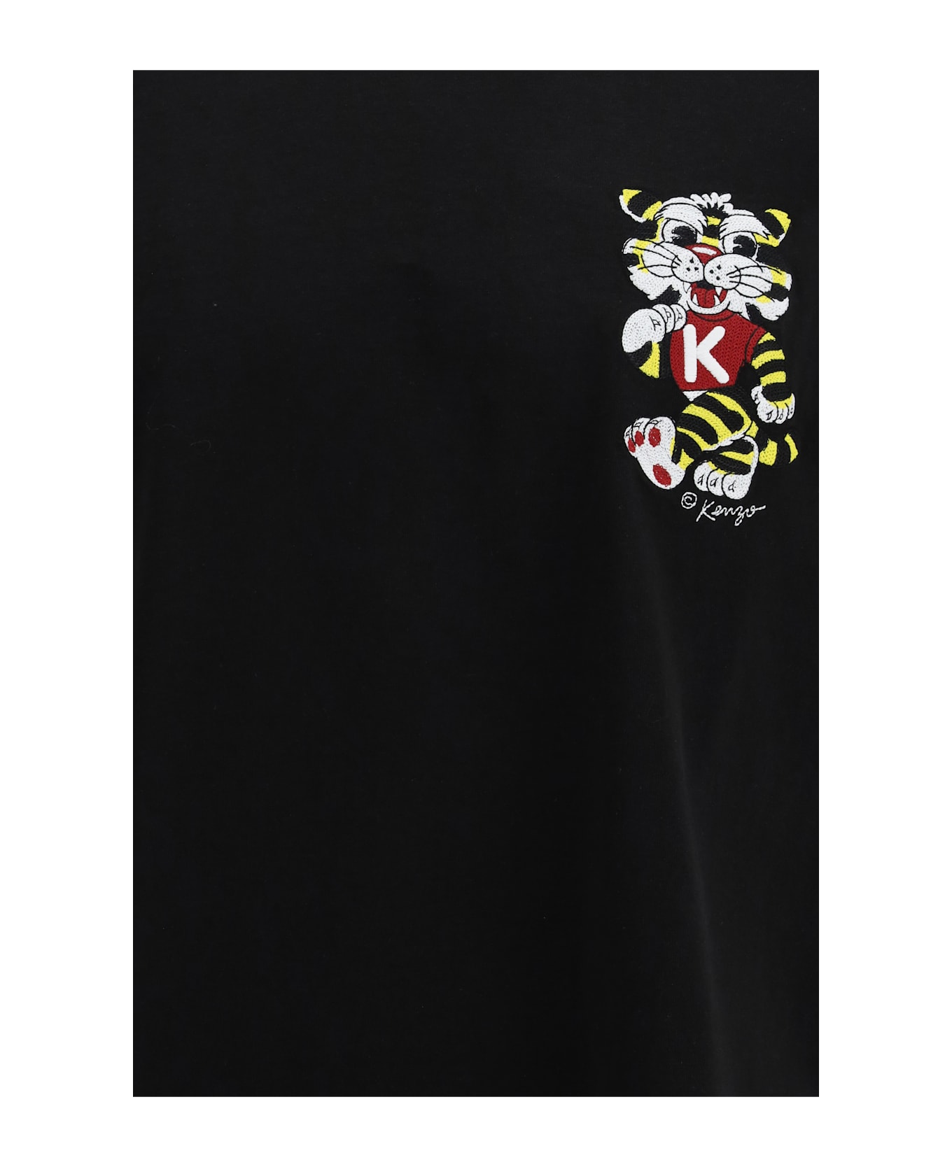 Kenzo Wild Tiger Motif Embroidered On The Chest Oversized T-shirt