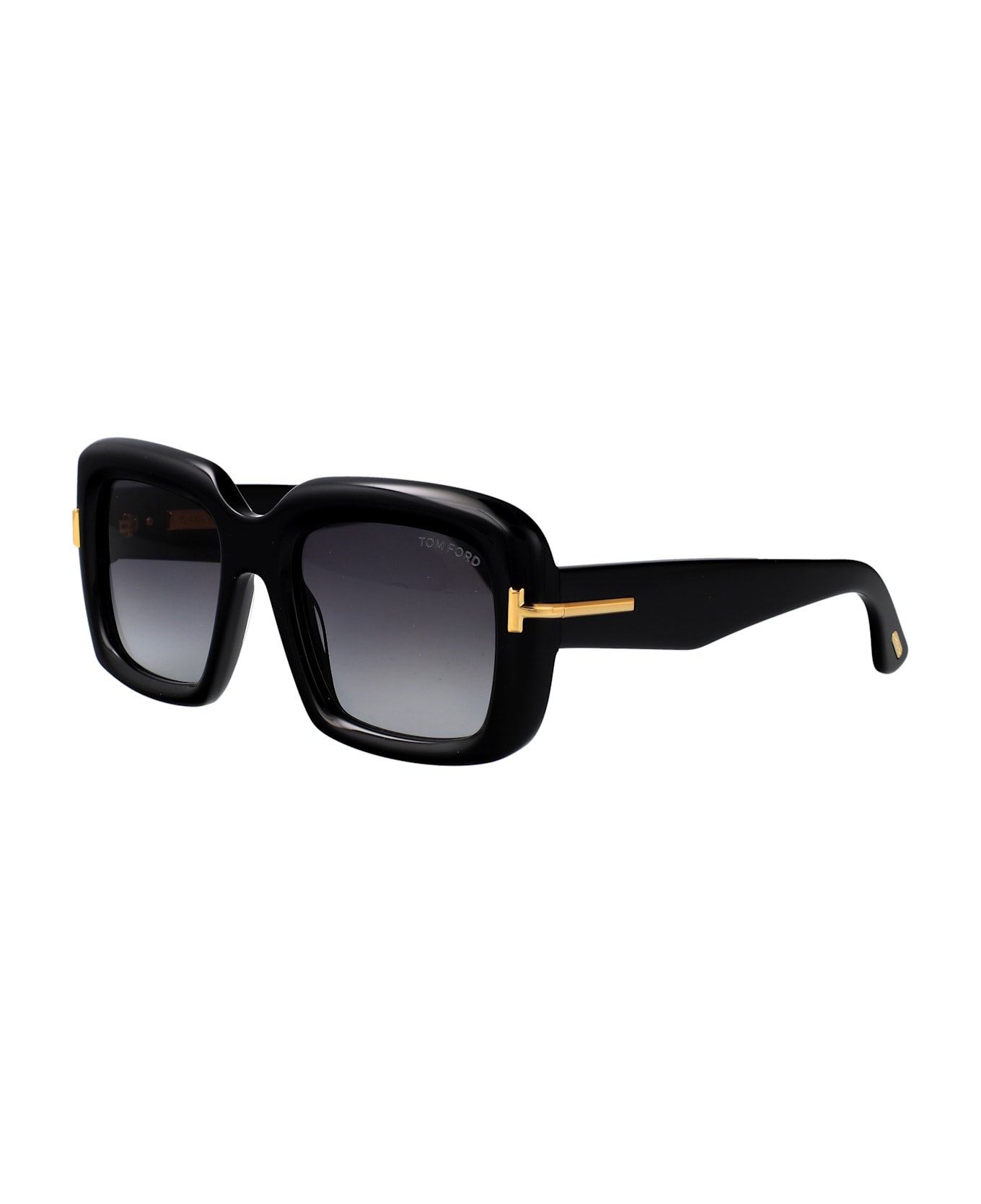 Tom Ford Eyewear Ft1330 Sunglasses - nero lucido / fumo grad