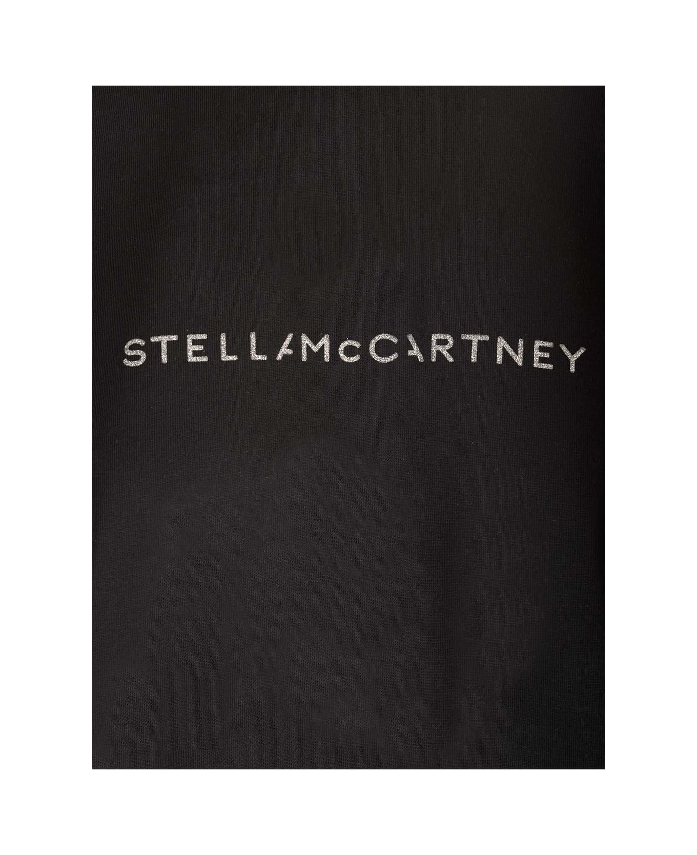 Stella McCartney Logo Printed Crewneck T-shirt - Black
