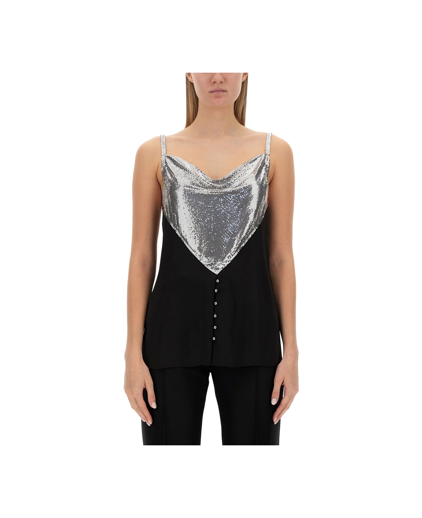 Paco Rabanne Top With Inserts - MULTICOLOUR