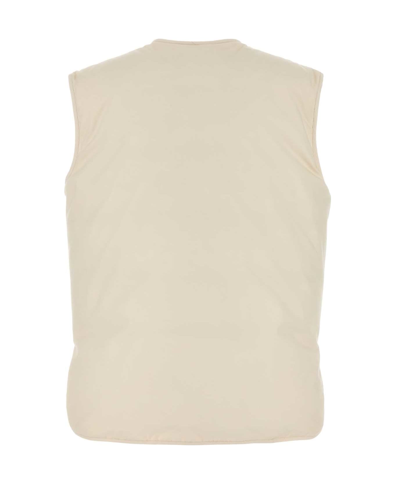 Jil Sander Ivory Cotton Sleeveless Down Jacket - 280
