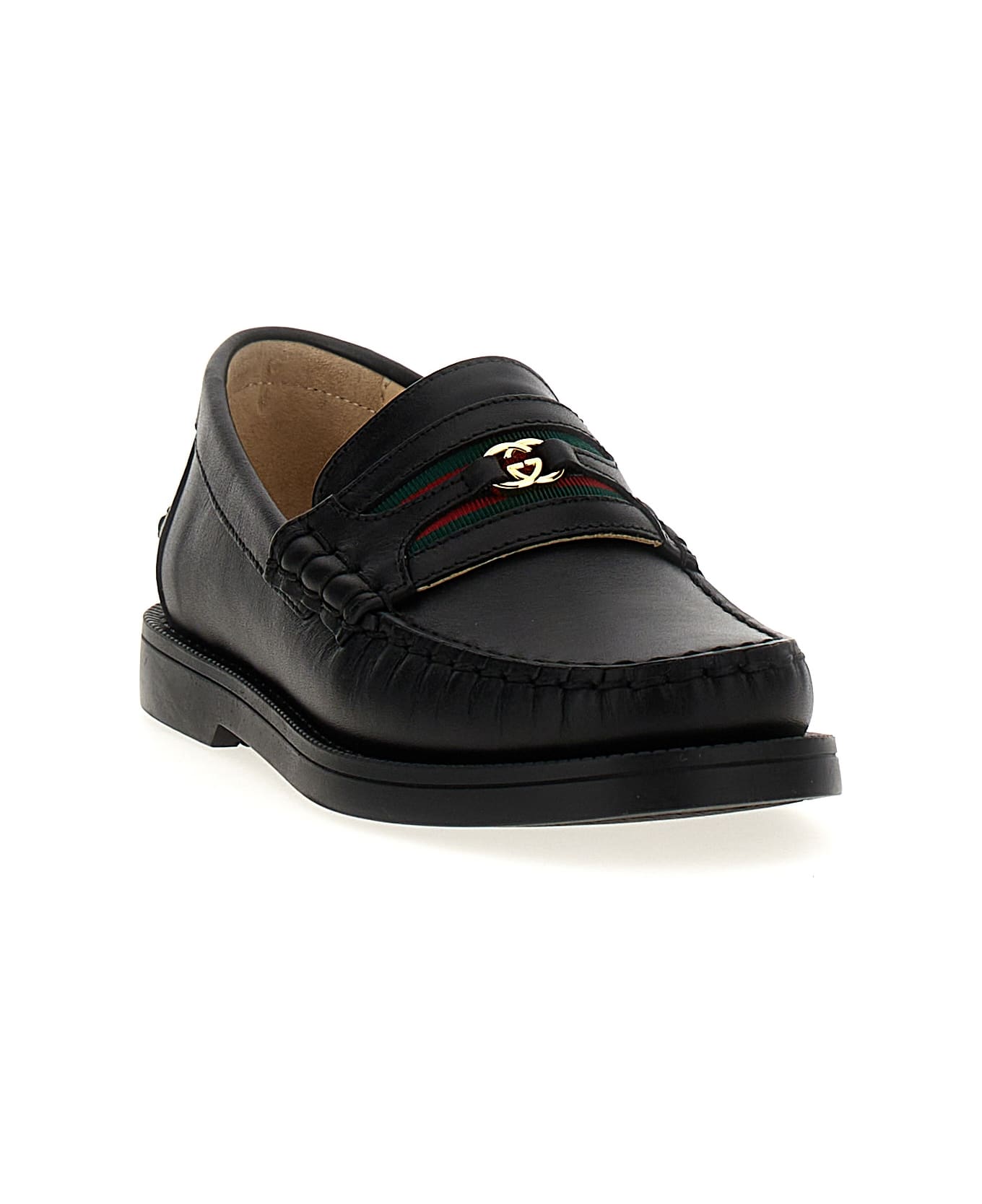 Gucci Web Loafers - Black  