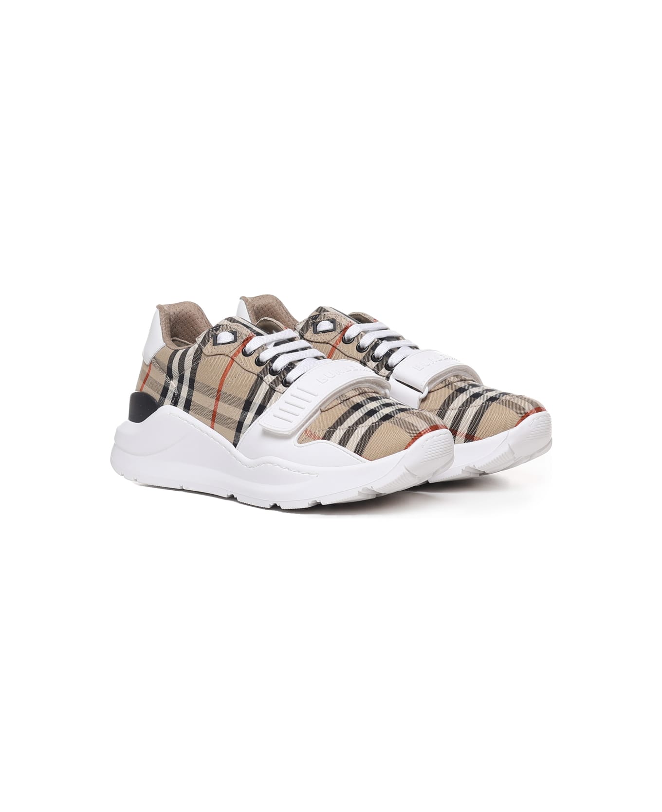 Burberry Scarpe Da Ginnastica Regis - Beige