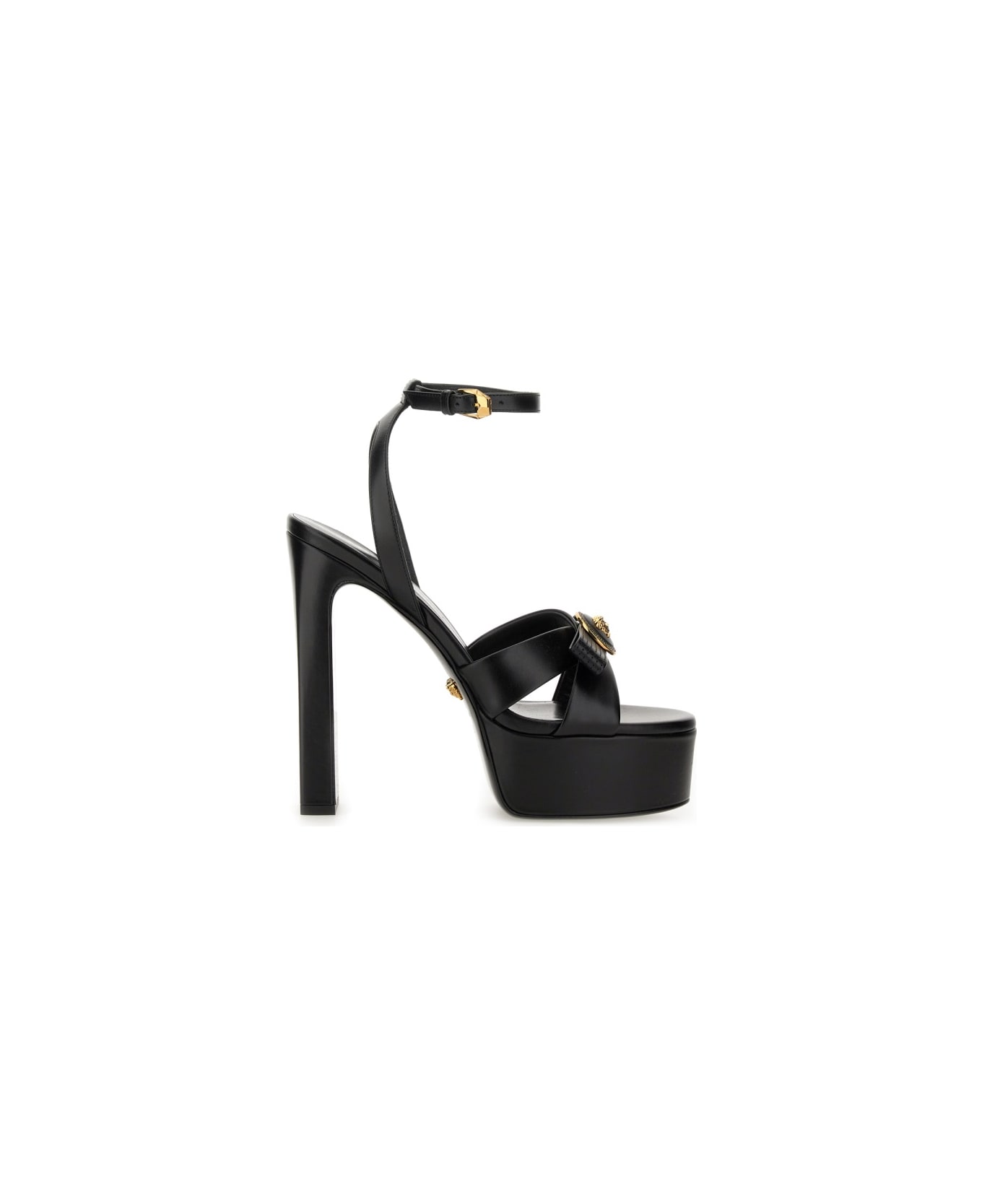 Versace Sandal "gianni Ribbon" - BLACK