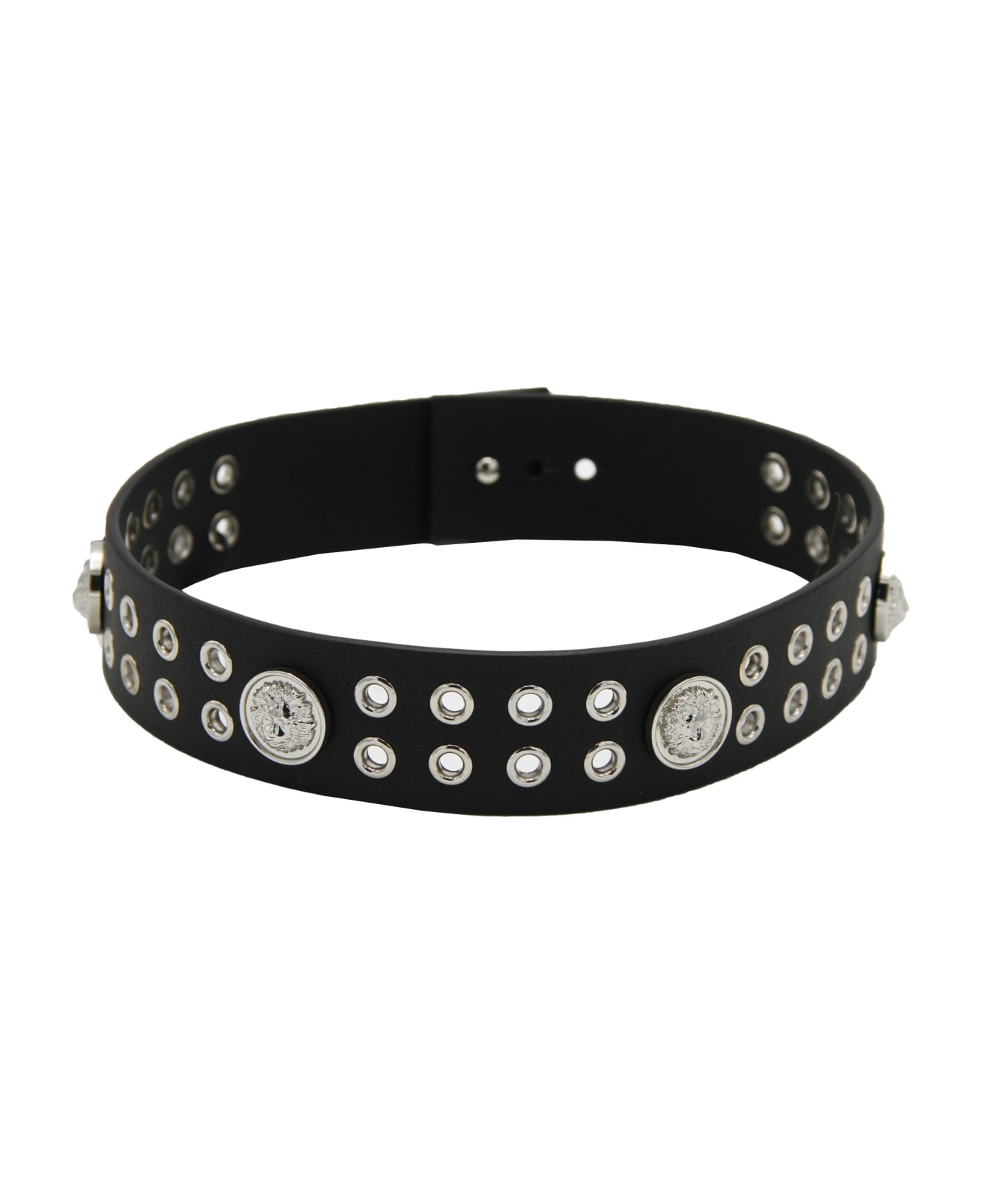 Versace Leather Bracelet - black