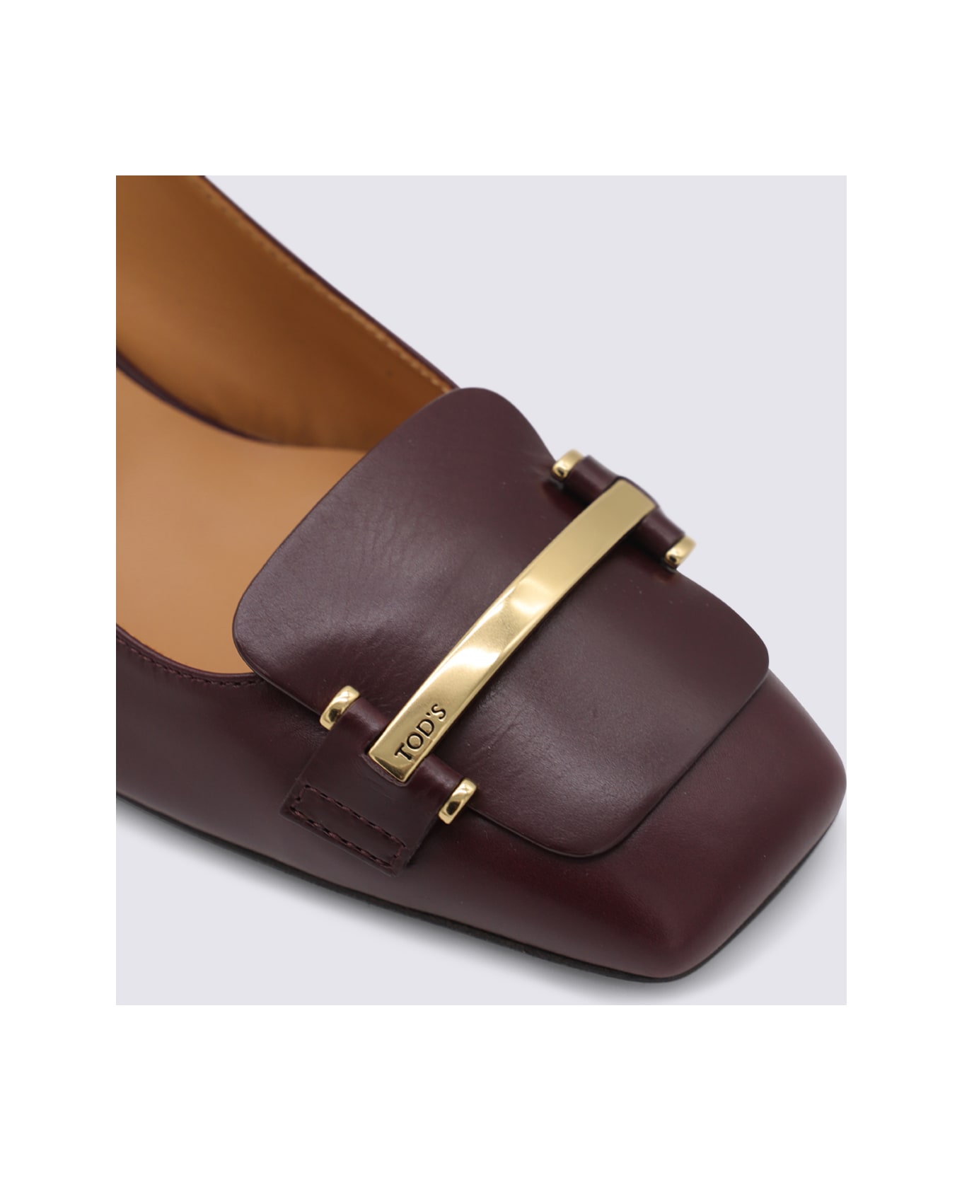 Tod
s Brown Leather Pumps - KRAFT CHIARO
