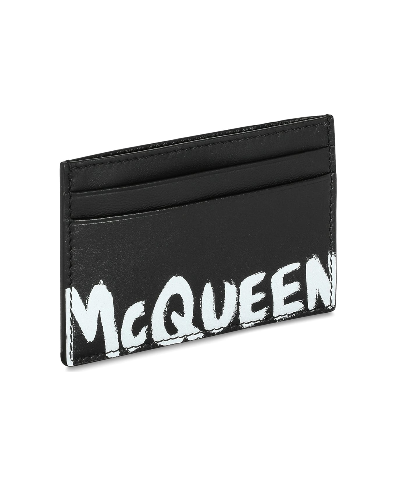 Alexander McQueen Card Holder - Black White