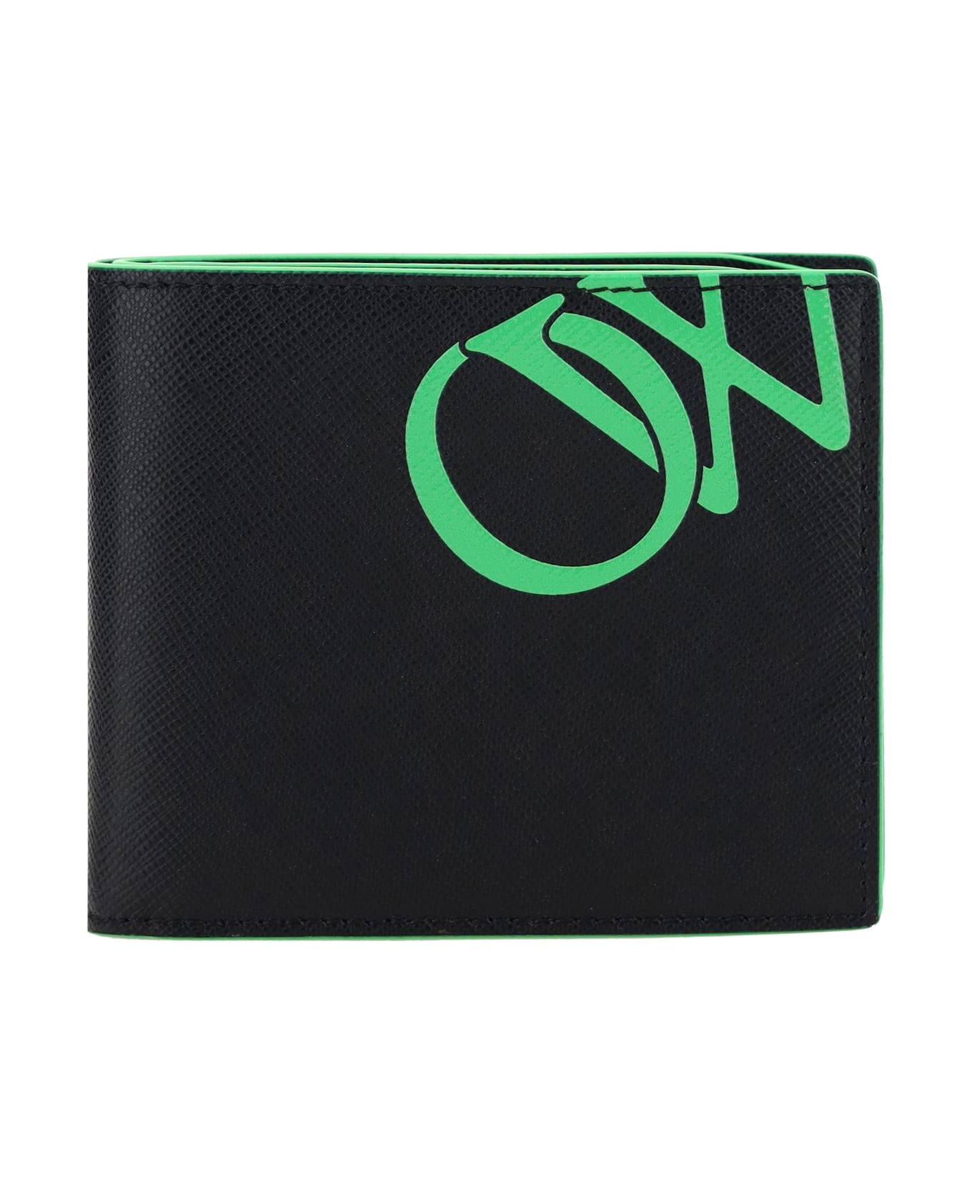 Off-White Wallet - Black Green Fluo 財布