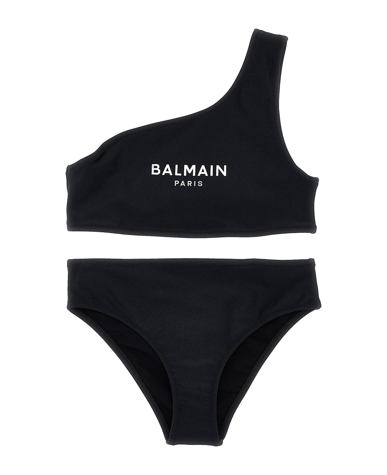 Balmain Logo Bikini - Black  