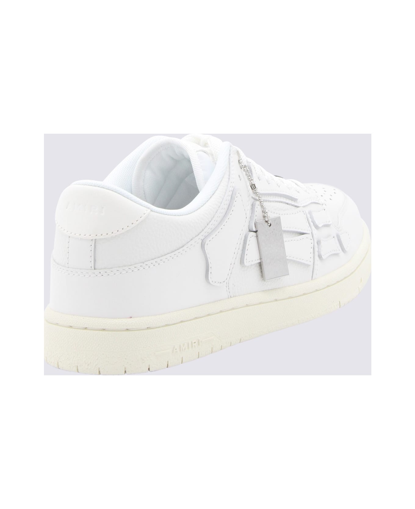AMIRI White Leather Skel Sneakers